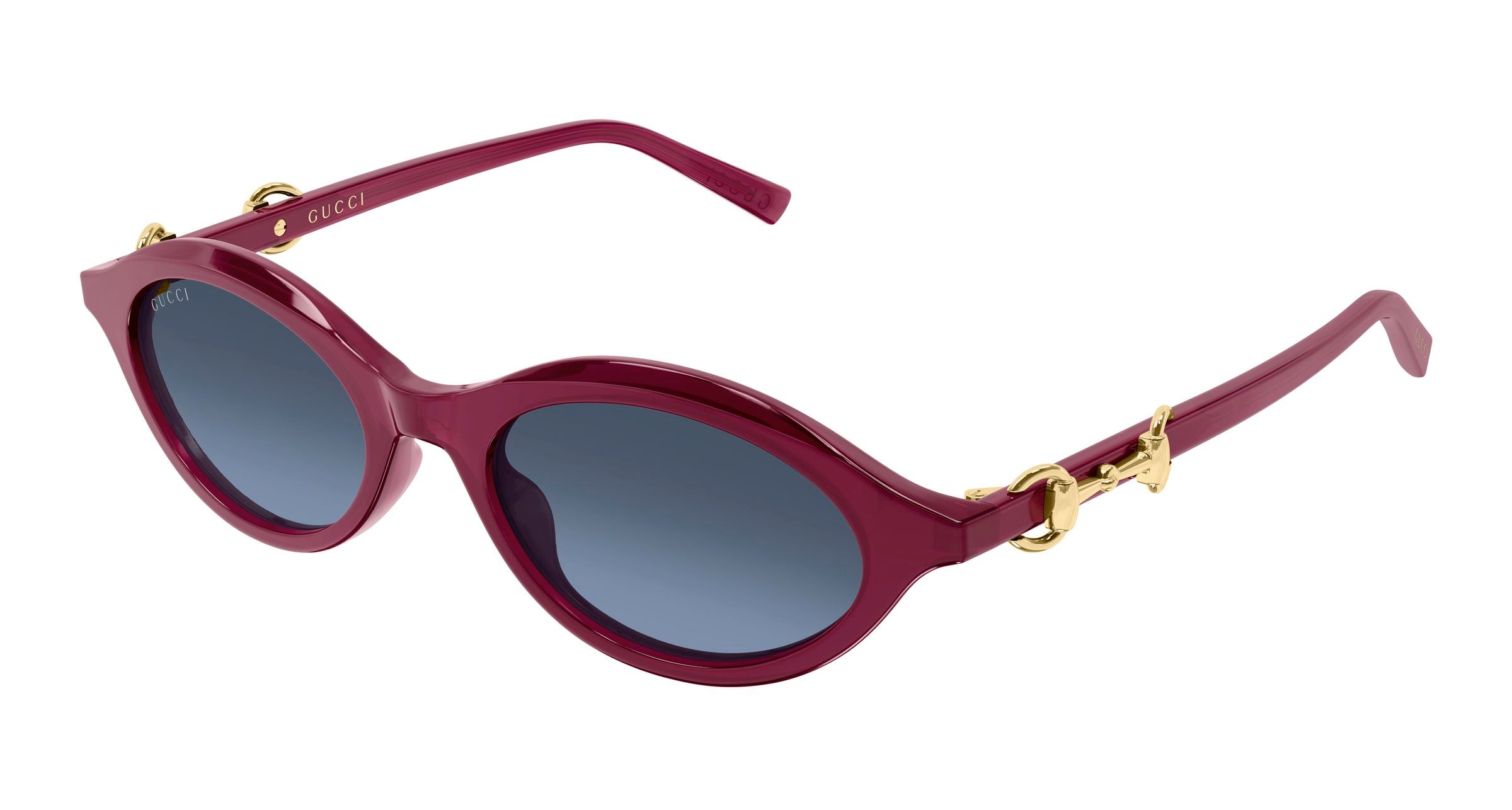 Gucci Donna Gucci GG2215S 004 Occhiali da sole Acetato Bordeaux Viola Rotonda Sfumato Gucci Donna Gucci GG2215S 004 Occhiali da sole Acetato Bordeaux Viola Rotonda Sfumato