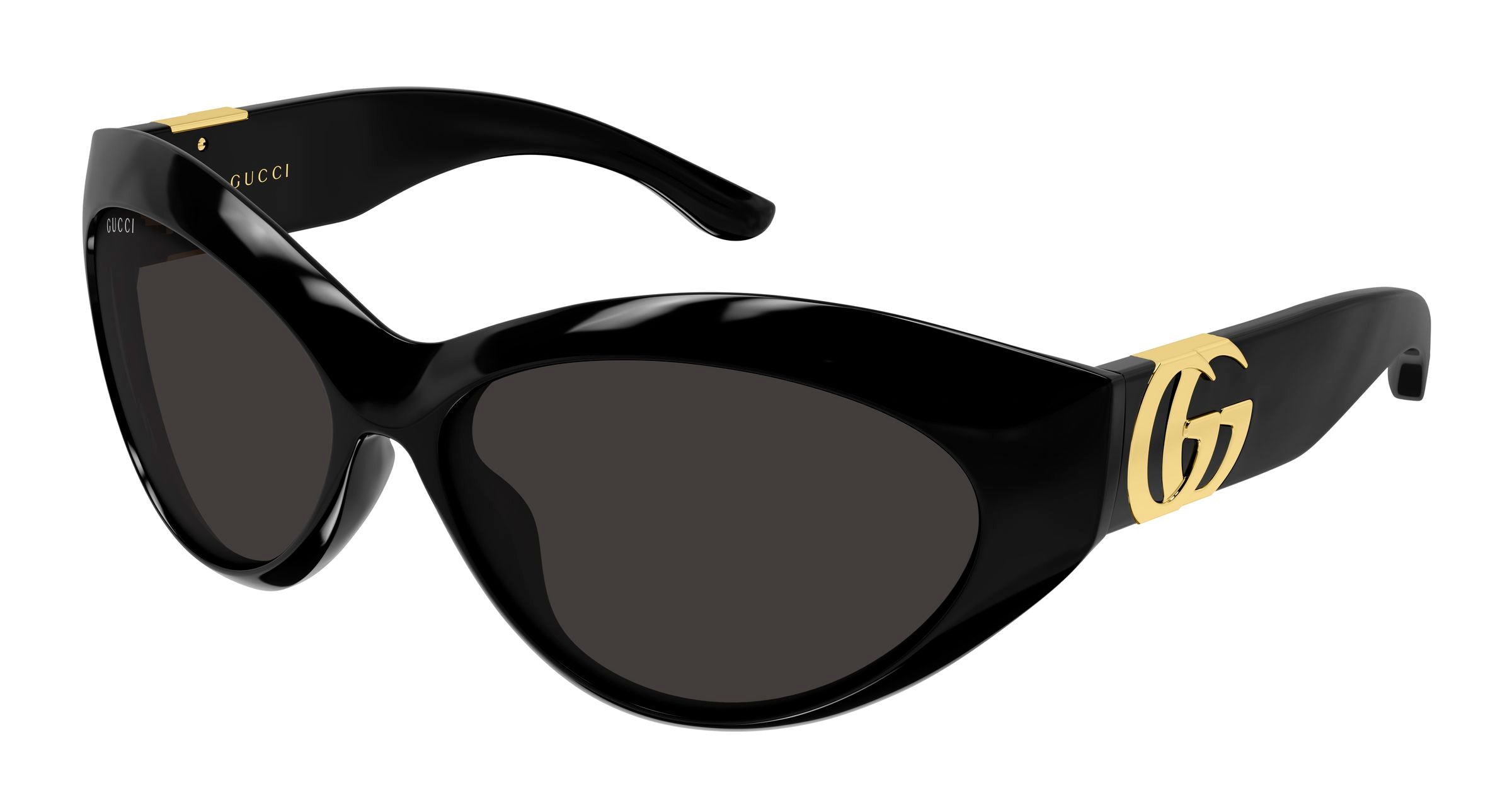 Gucci Donna Gucci GG2269S 001 Occhiali da sole Acetato Nero Grigio Cat Eye