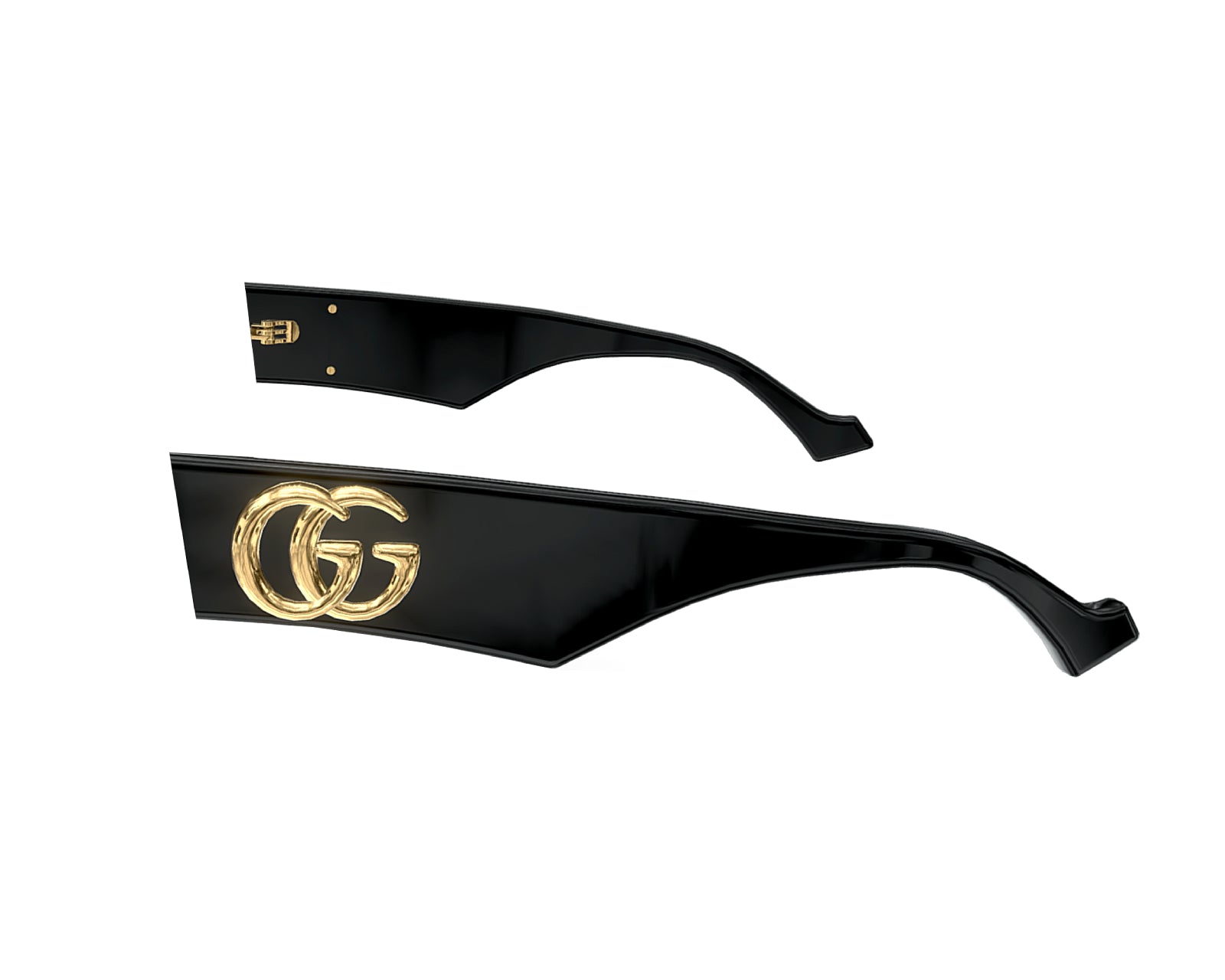 Gucci Gucci Aste di ricambio GG1421S Aste di ricambio Nero