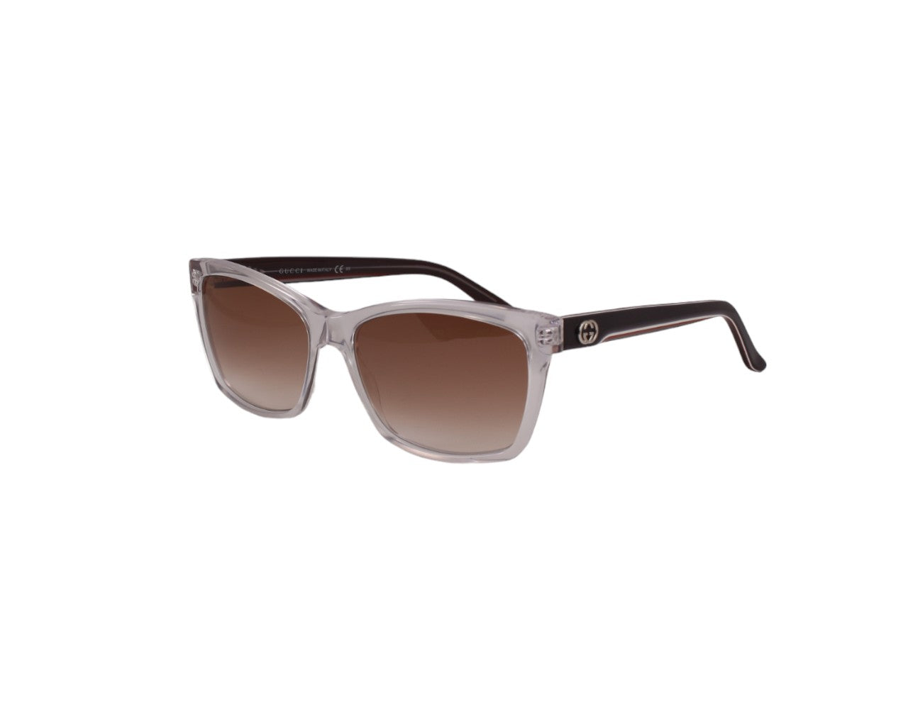 Gucci Unisex GG3563 LA4/140 Occhiali da sole outlet Plastica Trasparente Marrone Squadrata
