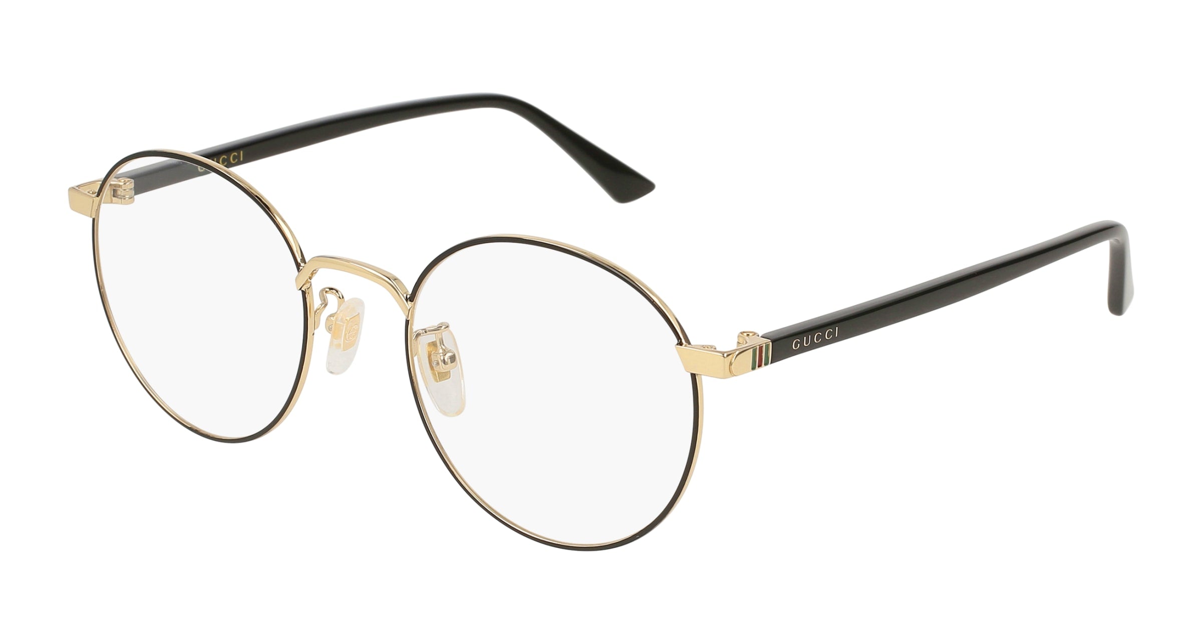 Gucci Unisex Gucci GG0297OK 003 Montature da vista Metallo Nero Trasparente Rotonda Gucci Unisex Gucci GG0297OK 003 Montature da vista Metallo Nero Trasparente Rotonda