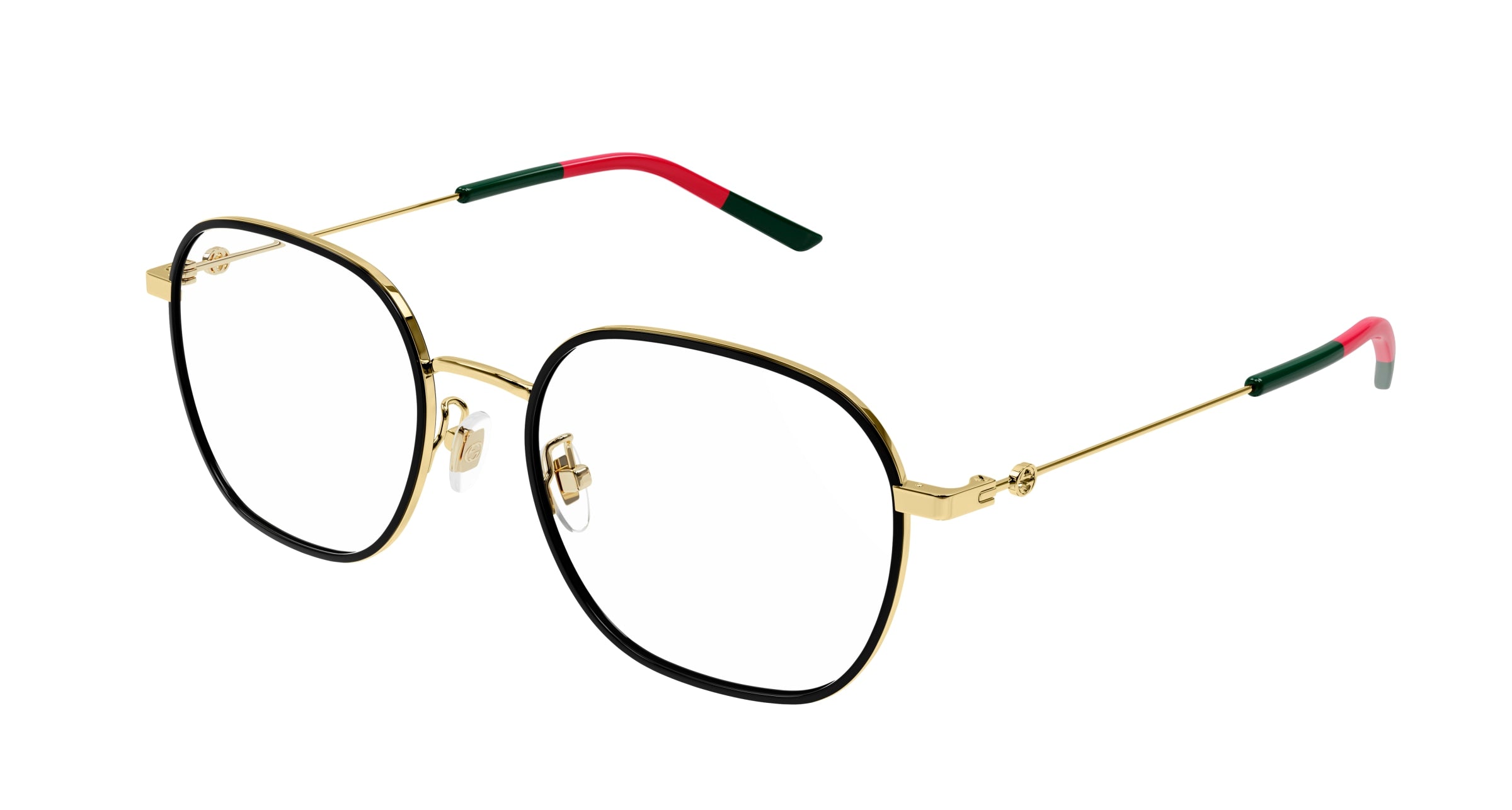 Gucci Unisex Gucci GG1198OA 001 Montature da vista Metallo Oro Squadrata Gucci Unisex Gucci GG1198OA 001 Montature da vista Metallo Oro Squadrata