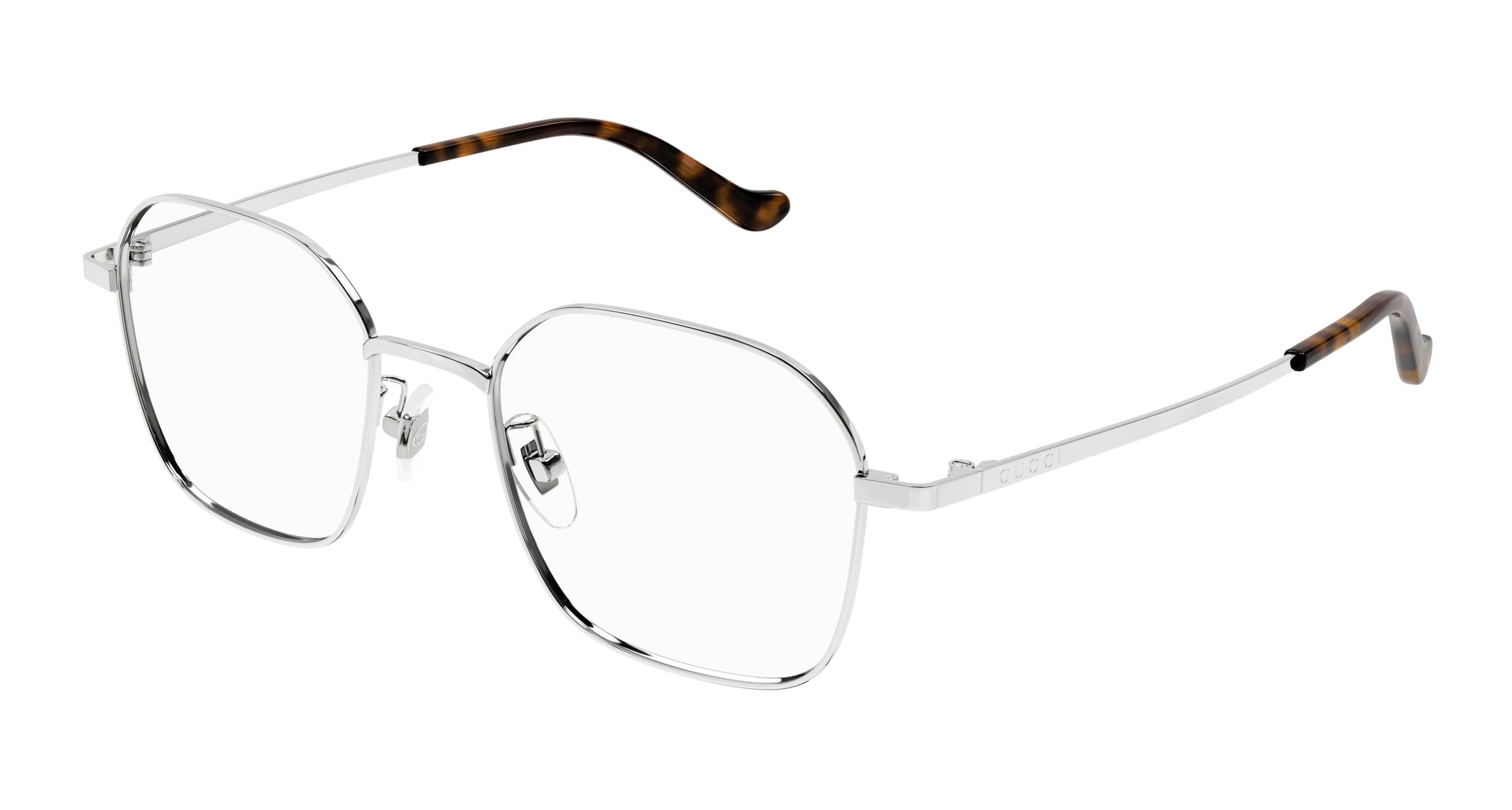 Gucci Unisex Gucci GG1611OA 002 Montature da vista Metallo Argento Trasparente Rotonda Gucci Unisex Gucci GG1611OA 002 Montature da vista Metallo Argento Trasparente Rotonda