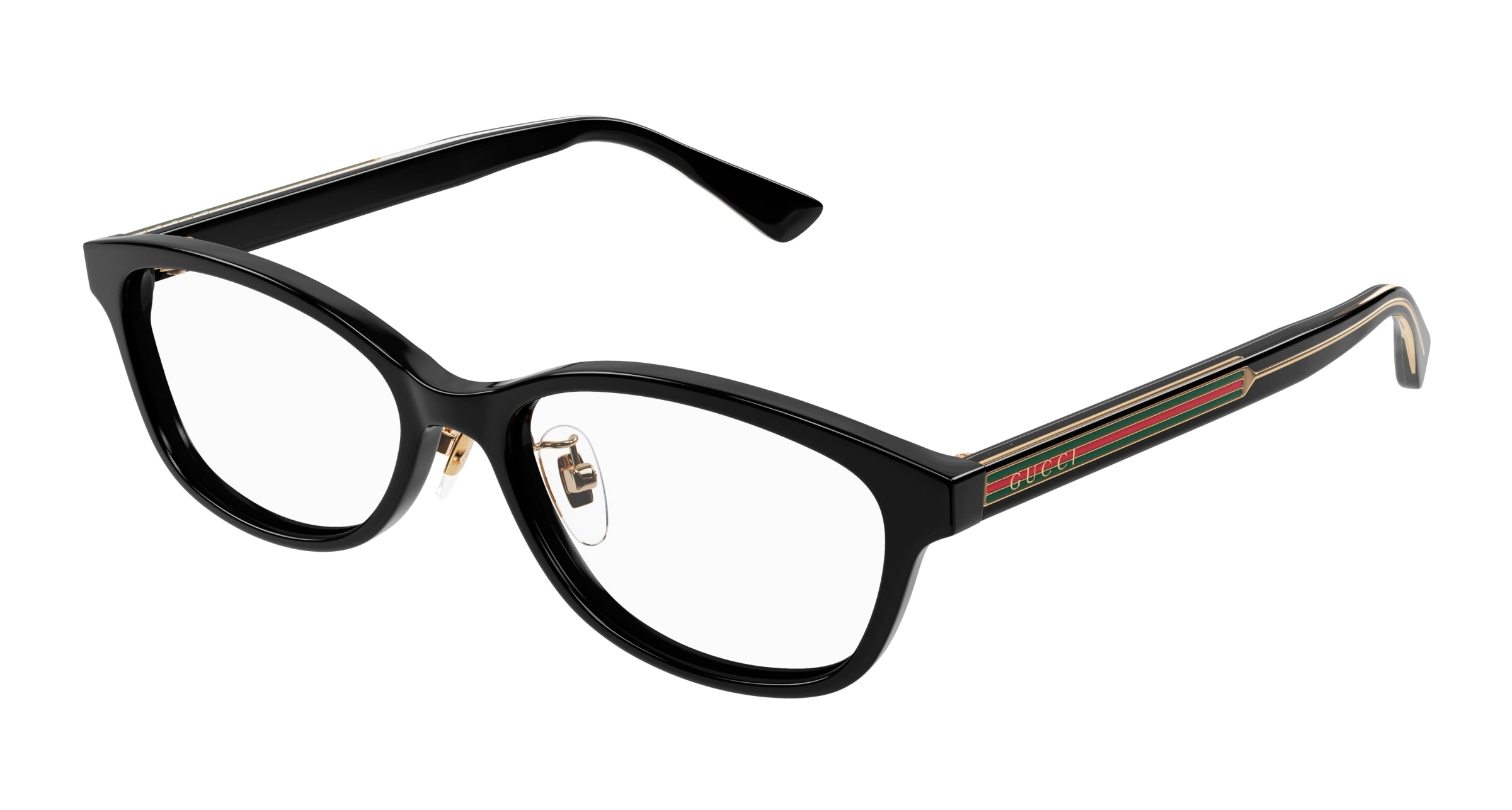 Gucci Unisex Gucci GG1612OJ 001 Montature da vista Acetato Nero Trasparente Rotonda Gucci Unisex Gucci GG1612OJ 001 Montature da vista Acetato Nero Trasparente Rotonda