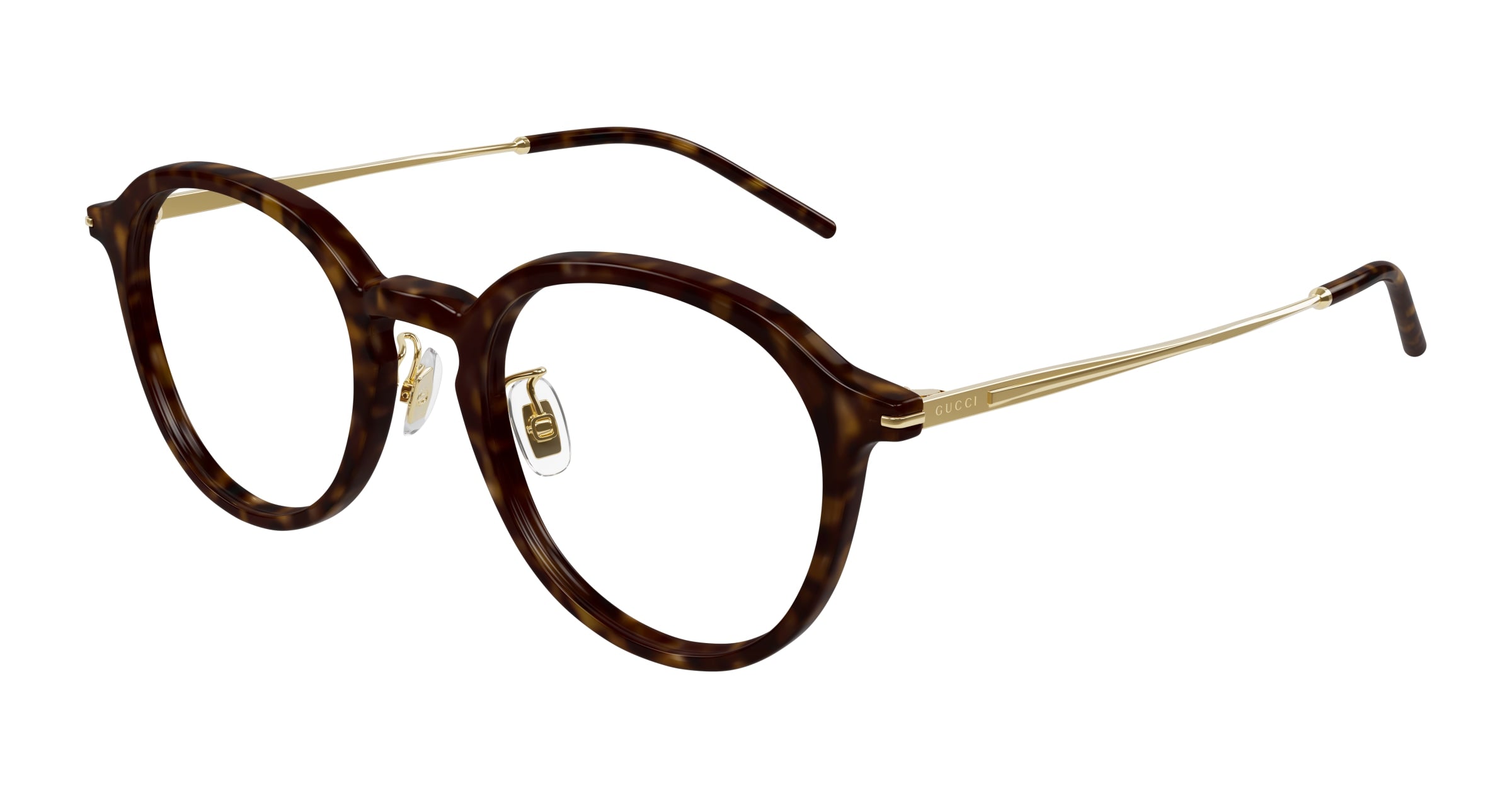 Gucci Unisex Gucci GG1734OK 002 Montature da vista Acetato Havana Trasparente Rotonda Gucci Unisex Gucci GG1734OK 002 Montature da vista Acetato Havana Trasparente Rotonda