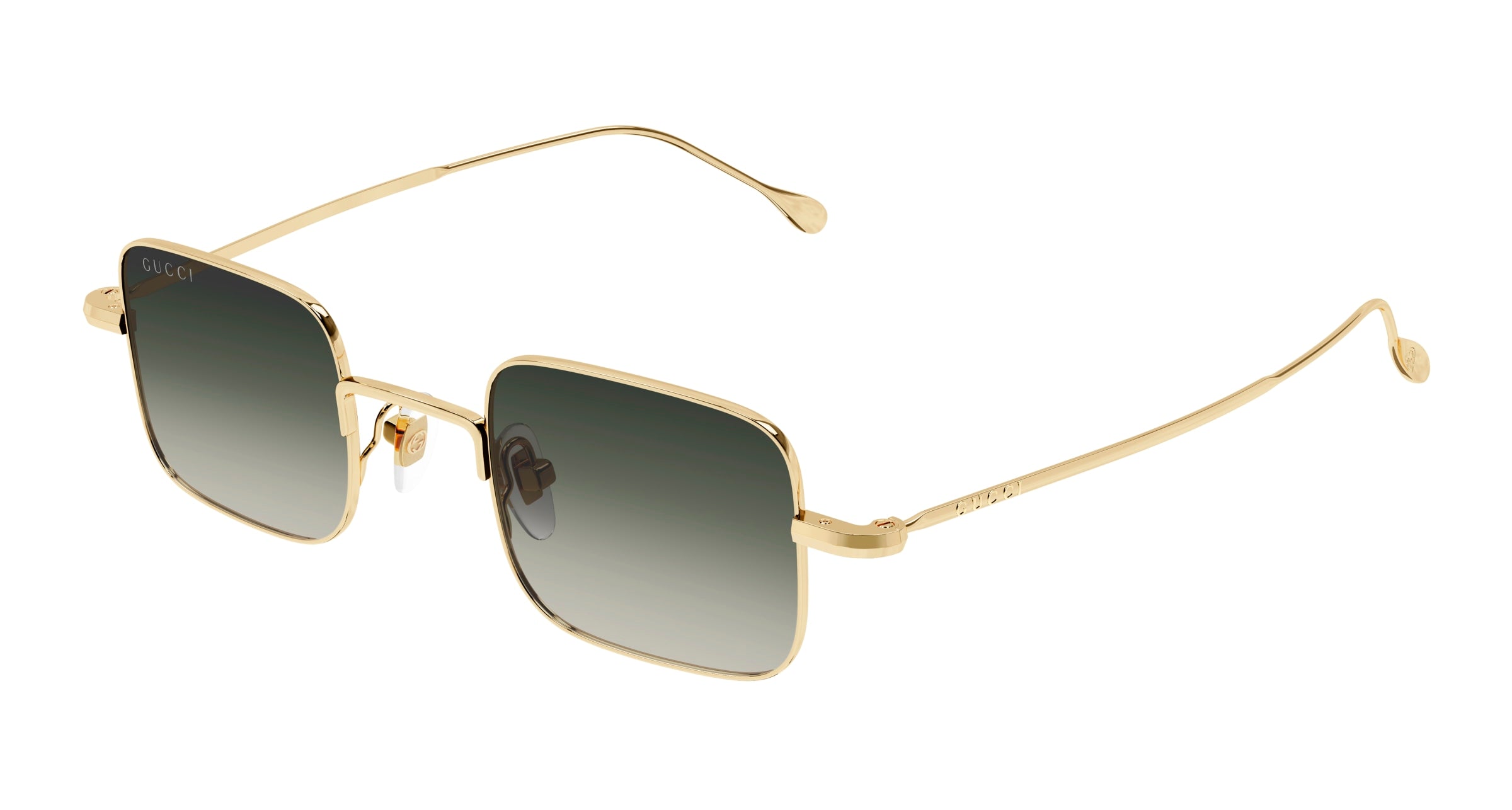 Gucci Unisex Gucci GG1813S 001 Occhiali da sole Metallo Oro Grigio Squadrata Gucci Unisex Gucci GG1813S 001 Occhiali da sole Metallo Oro Grigio Squadrata