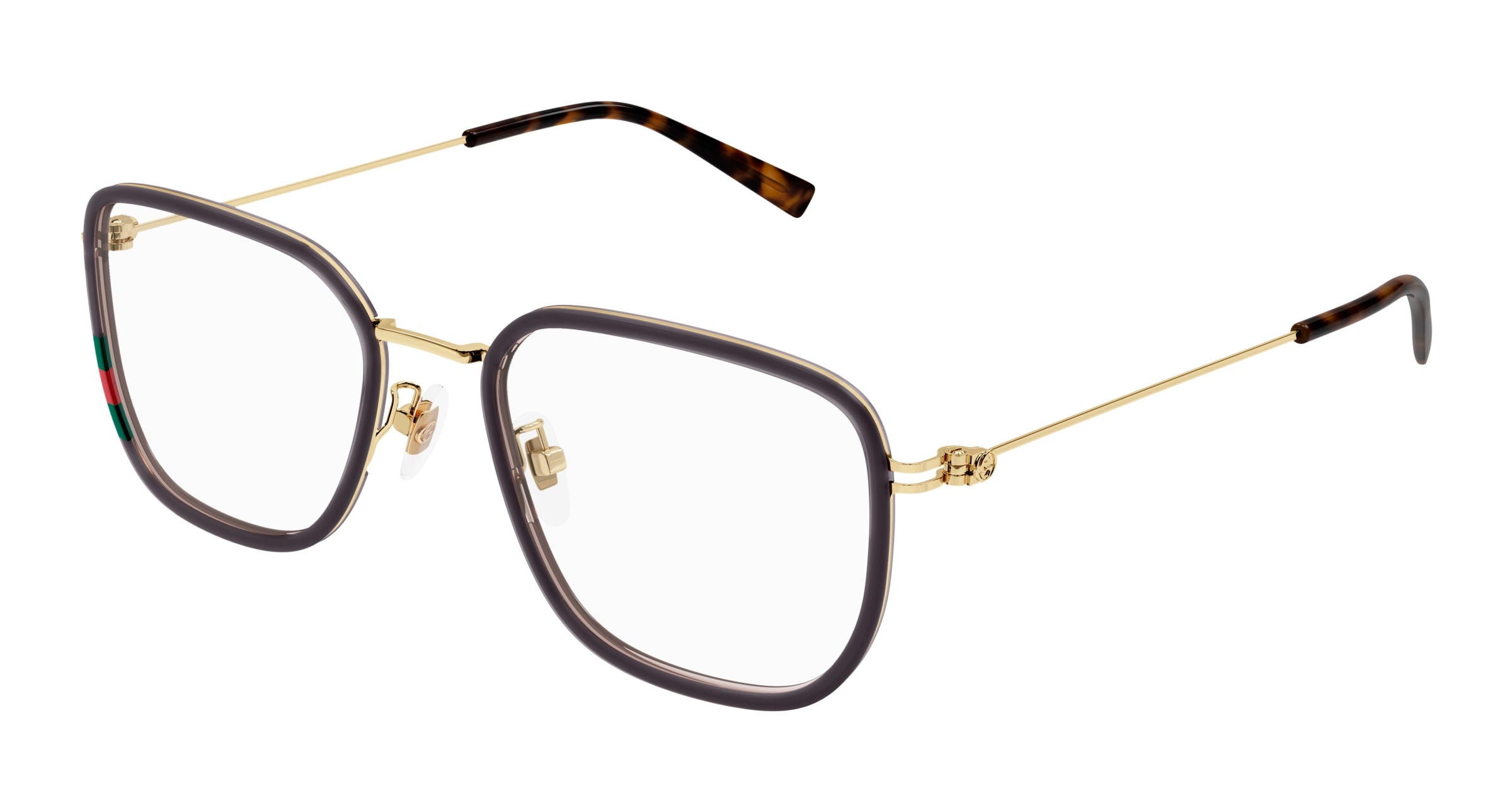 Gucci Unisex Gucci GG1852OA 003 Montature da vista Iniettato Marrone Trasparente Squadrata