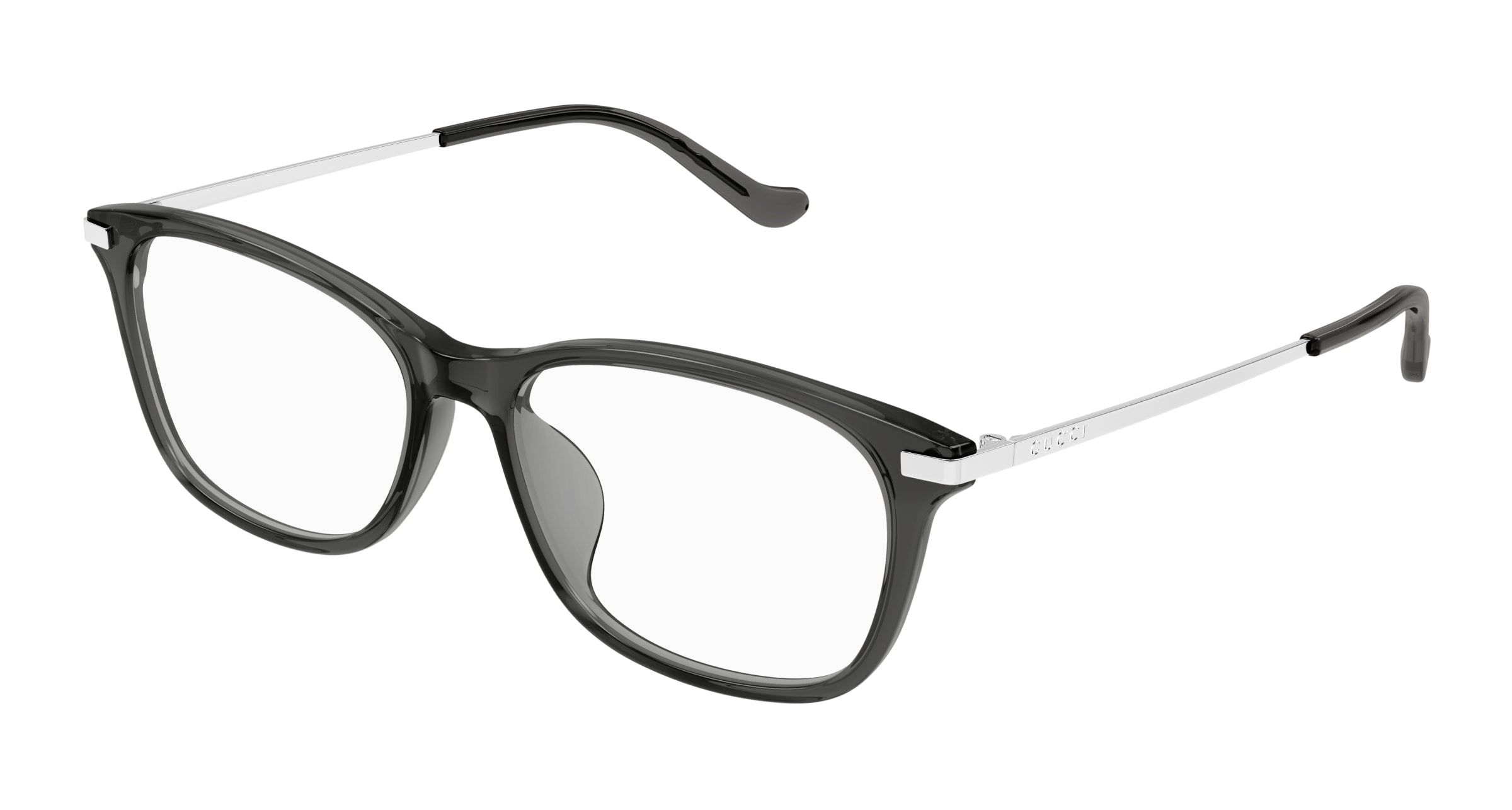 Gucci Unisex Gucci GG1902OA 003 Montature da vista Acetato Grigio Trasparente Squadrata Gucci Unisex Gucci GG1902OA 003 Montature da vista Acetato Grigio Trasparente Squadrata