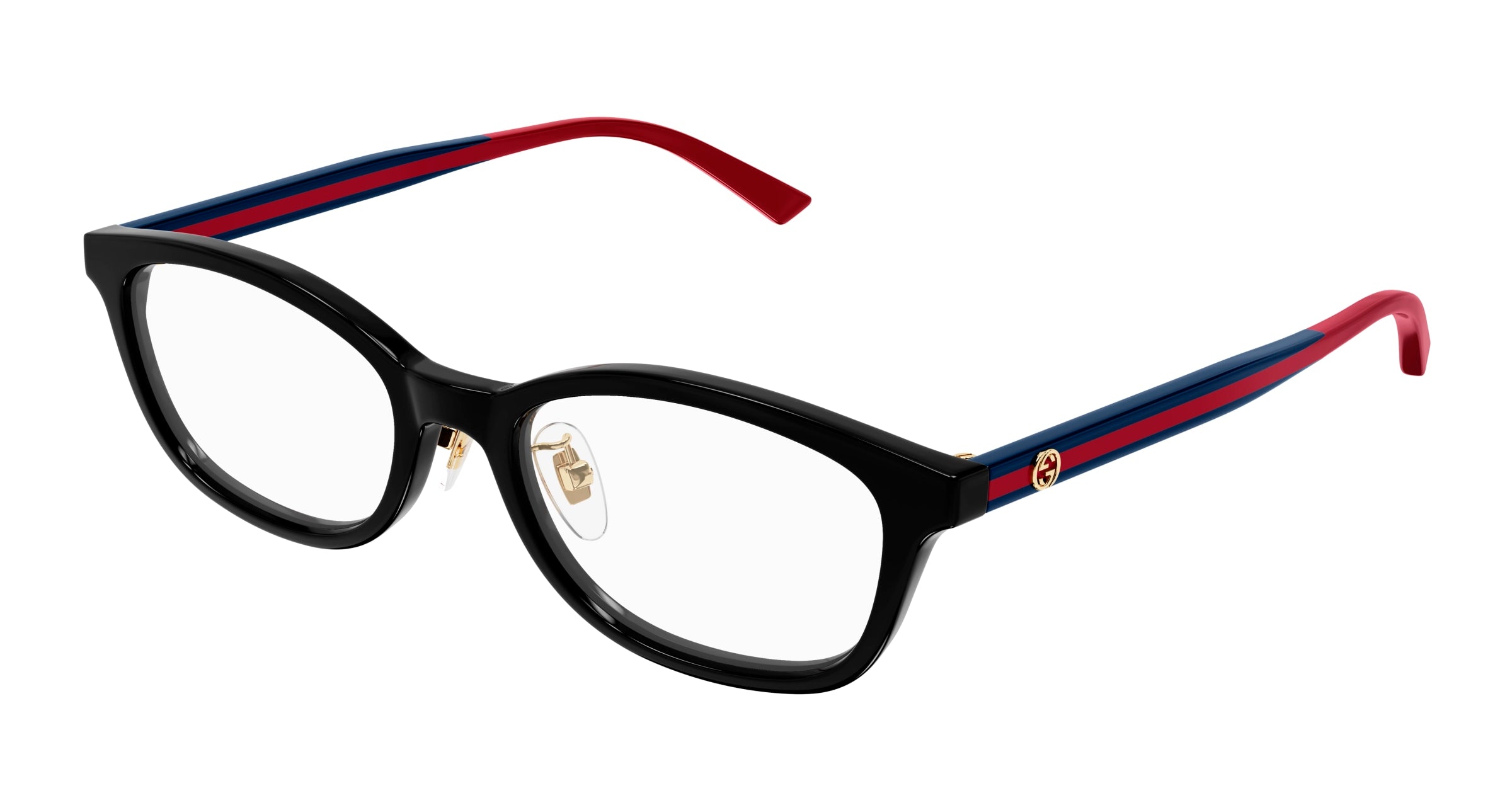 Gucci Unisex Gucci GG1903OJ 003 Montature da vista Acetato Nero Trasparente Squadrata