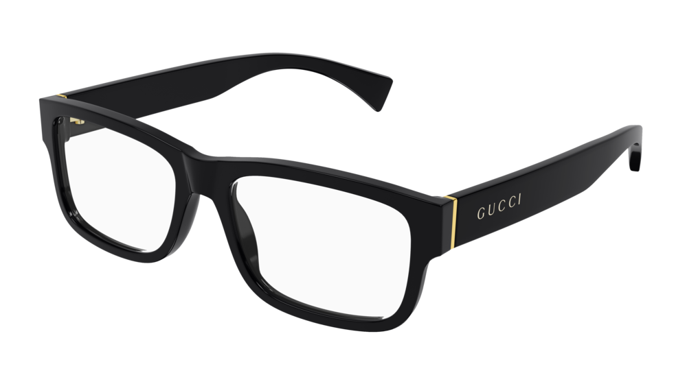 Gucci Uomo GG1141O 004 Montature da vista Acetato Nero Squadrata Gucci Uomo GG1141O 004 Montature da vista Acetato Nero Squadrata