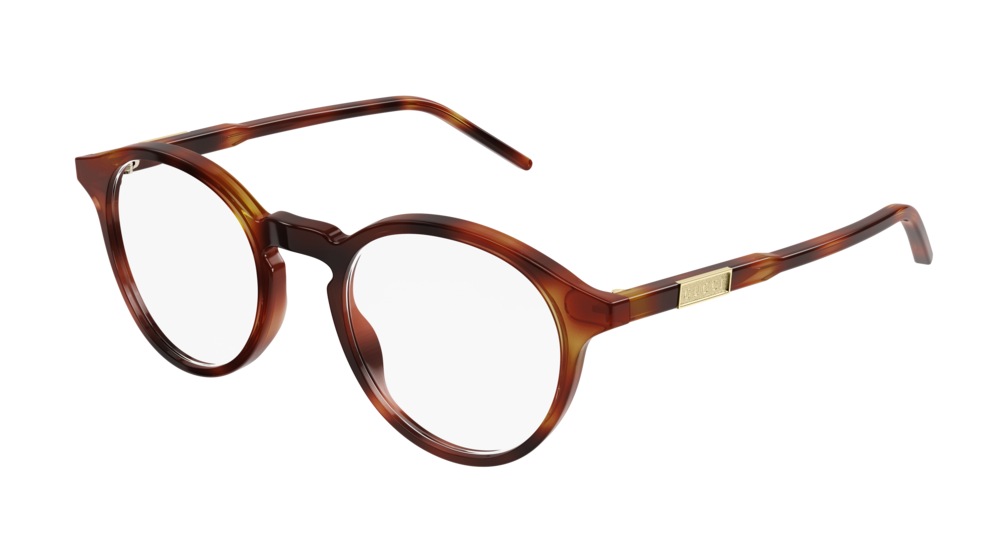 Gucci Uomo GG1160O 003 Montature da vista Acetato Havana Rotonda Gucci Uomo GG1160O 003 Montature da vista Acetato Havana Rotonda