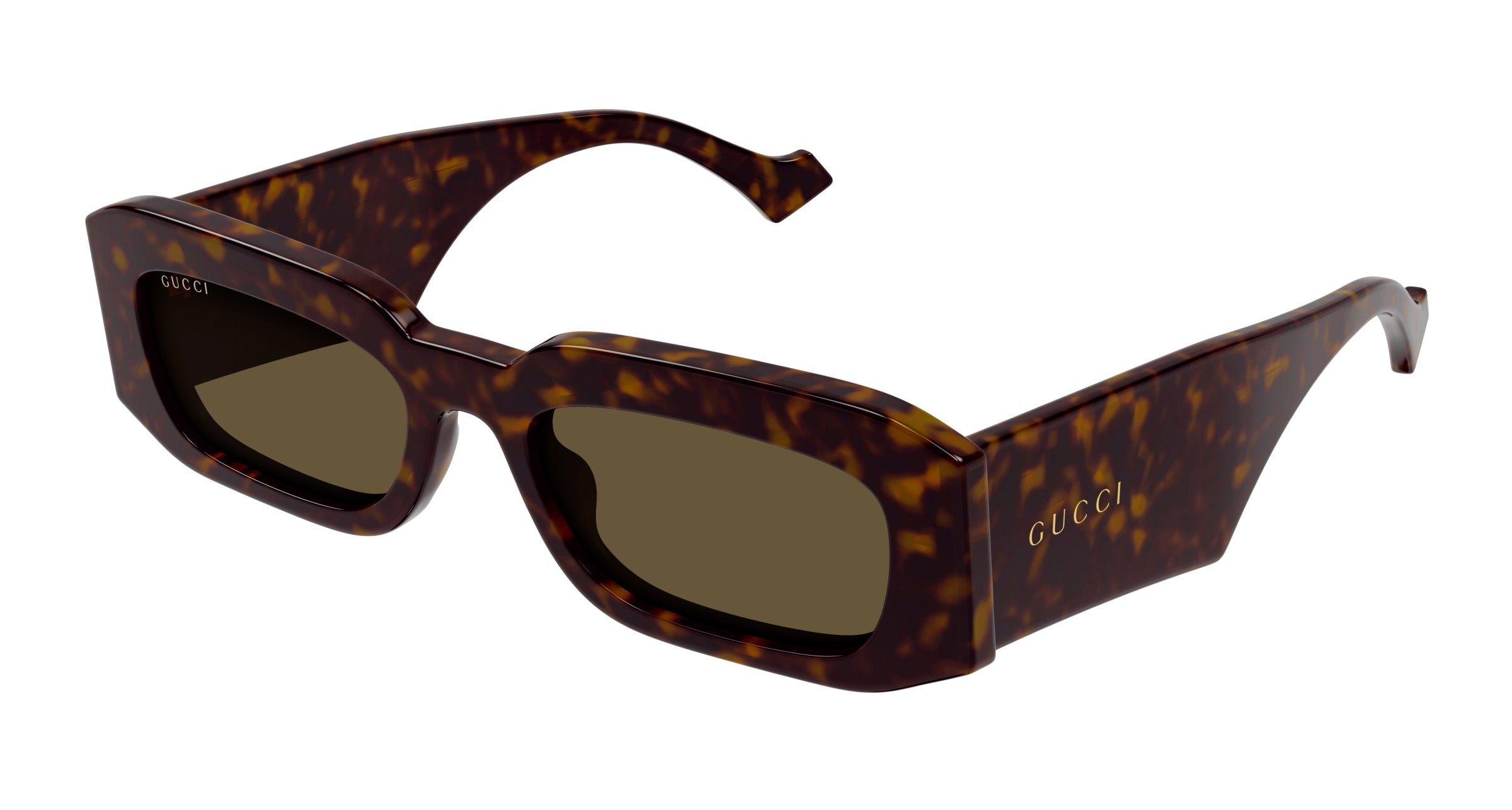 Gucci Uomo GG1426S 002 Occhiali da sole Acetato Havana Marrone Squadrata Normale