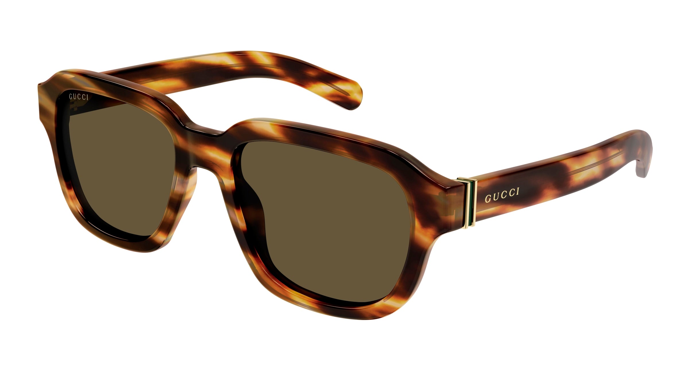 Gucci Uomo GG1508S 002 Occhiali da sole Acetato Havana Marrone Squadrata