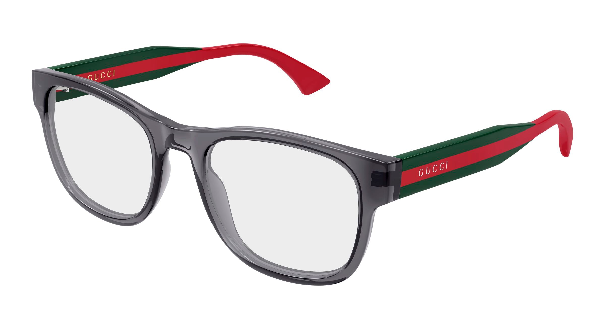 Gucci Uomo Gucci GG0004ONN 003 Montature da vista Acetato Grigio Trasparente Squadrata Gucci Uomo Gucci GG0004ONN 003 Montature da vista Acetato Grigio Trasparente Squadrata