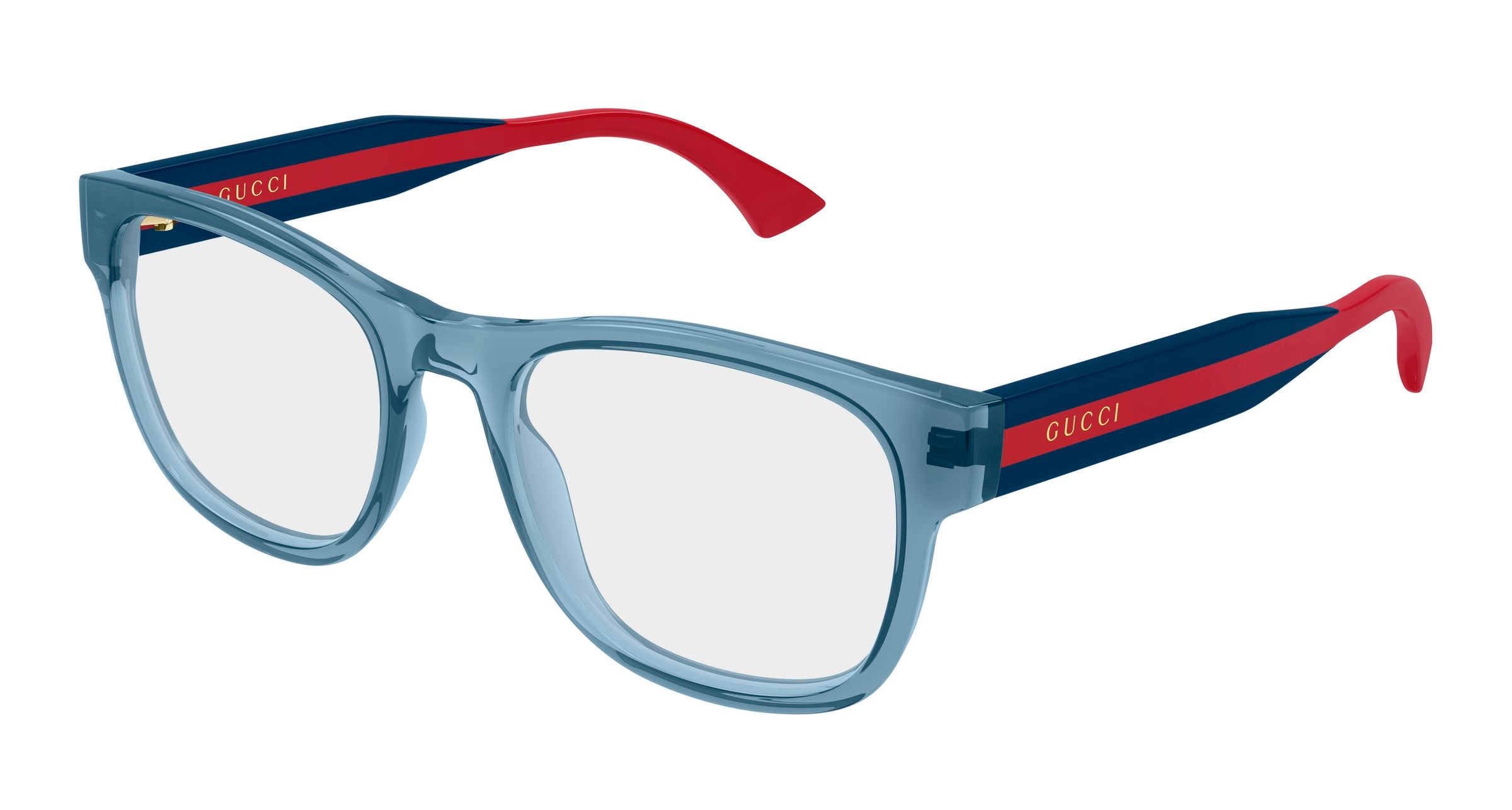 Gucci Uomo Gucci GG0004ONN 005 Montature da vista Acetato Blu Trasparente Squadrata Gucci Uomo Gucci GG0004ONN 005 Montature da vista Acetato Blu Trasparente Squadrata