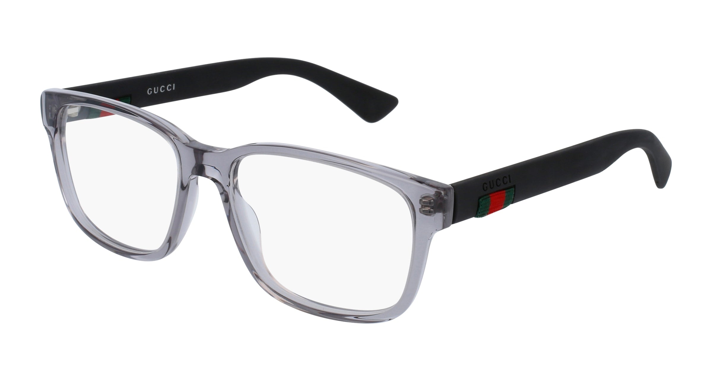 Gucci Uomo Gucci GG0011O 007 Montature da vista Plastica Grigio Squadrata