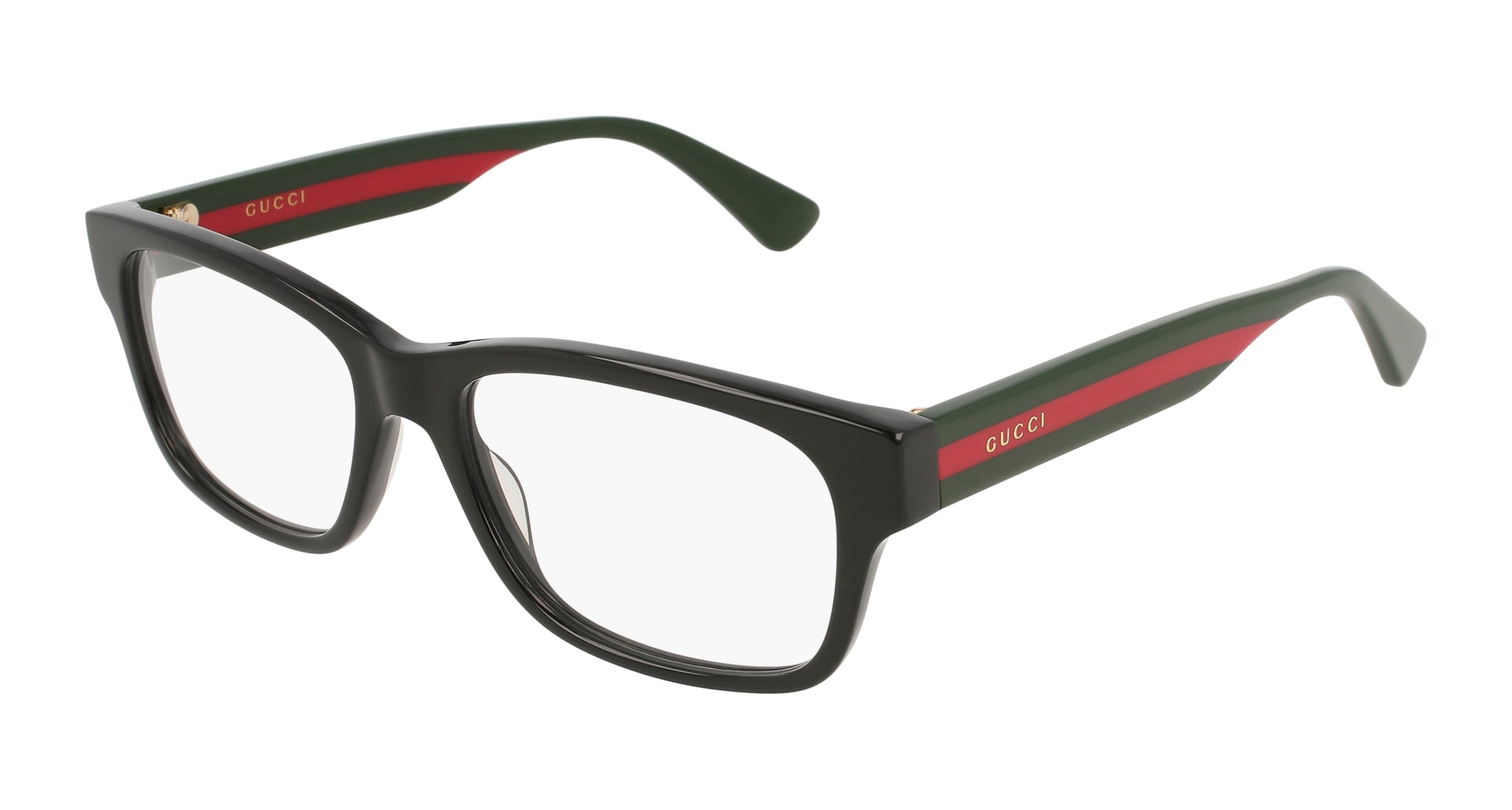 Gucci Uomo Gucci GG0343O 007 Montature da vista Acetato Nero Squadrata