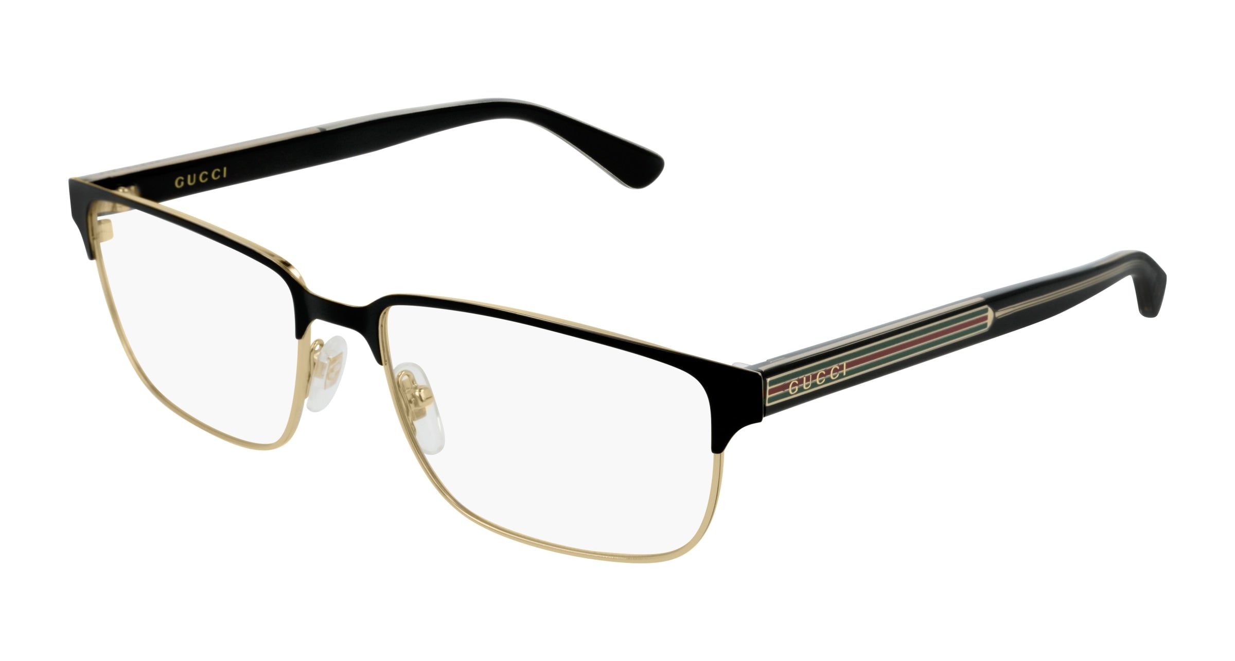 Gucci Uomo Gucci GG0383O 004 Montature da vista Metallo Nero Squadrata
