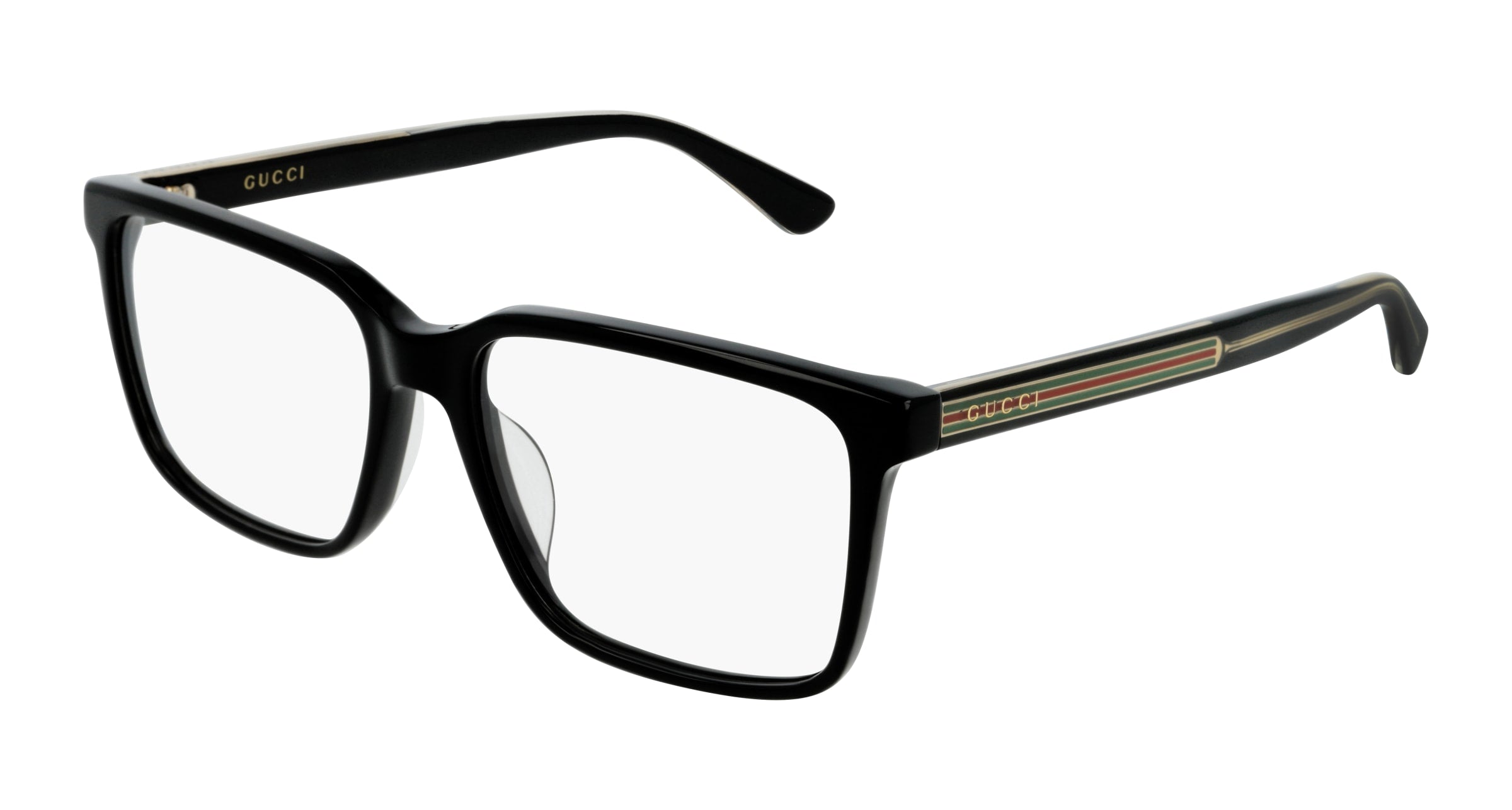 Gucci Uomo Gucci GG0385OA 001 Montature da vista Acetato Nero Squadrata Gucci Uomo Gucci GG0385OA 001 Montature da vista Acetato Nero Squadrata