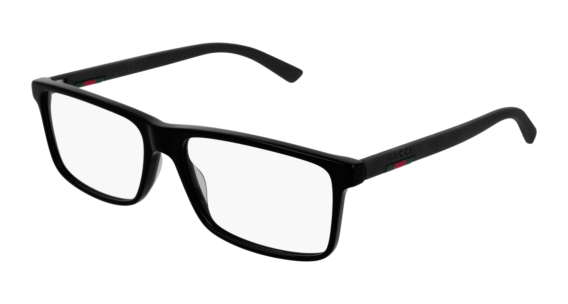 Gucci Uomo Gucci GG0424O 005 Montature da vista Acetato Nero Squadrata