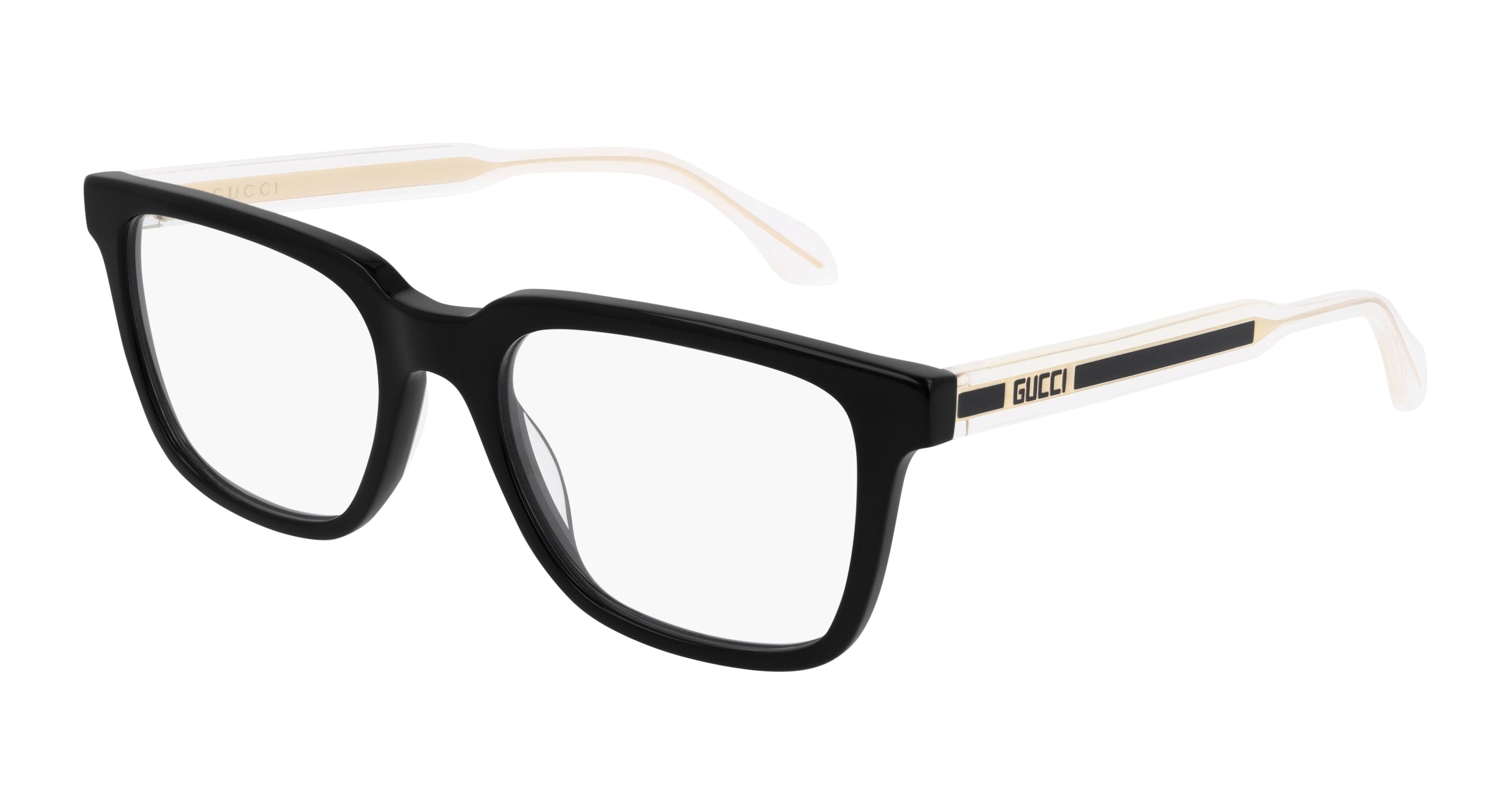 Gucci Uomo Gucci GG0560ON 005 Montature da vista Acetato Nero Squadrata