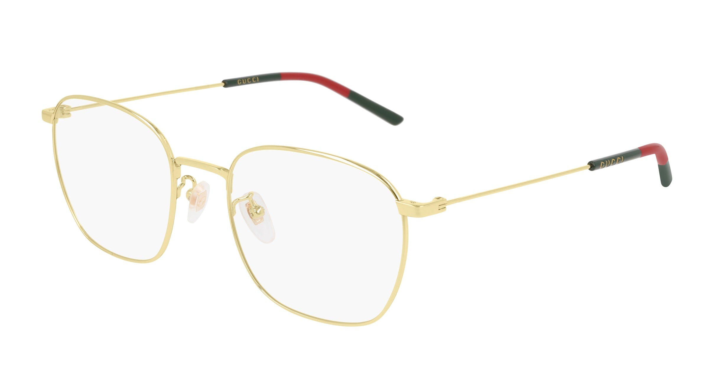 Gucci Uomo Gucci GG0681O 001 Montature da vista Metallo Oro Trasparente Squadrata Gucci Uomo Gucci GG0681O 001 Montature da vista Metallo Oro Trasparente Squadrata