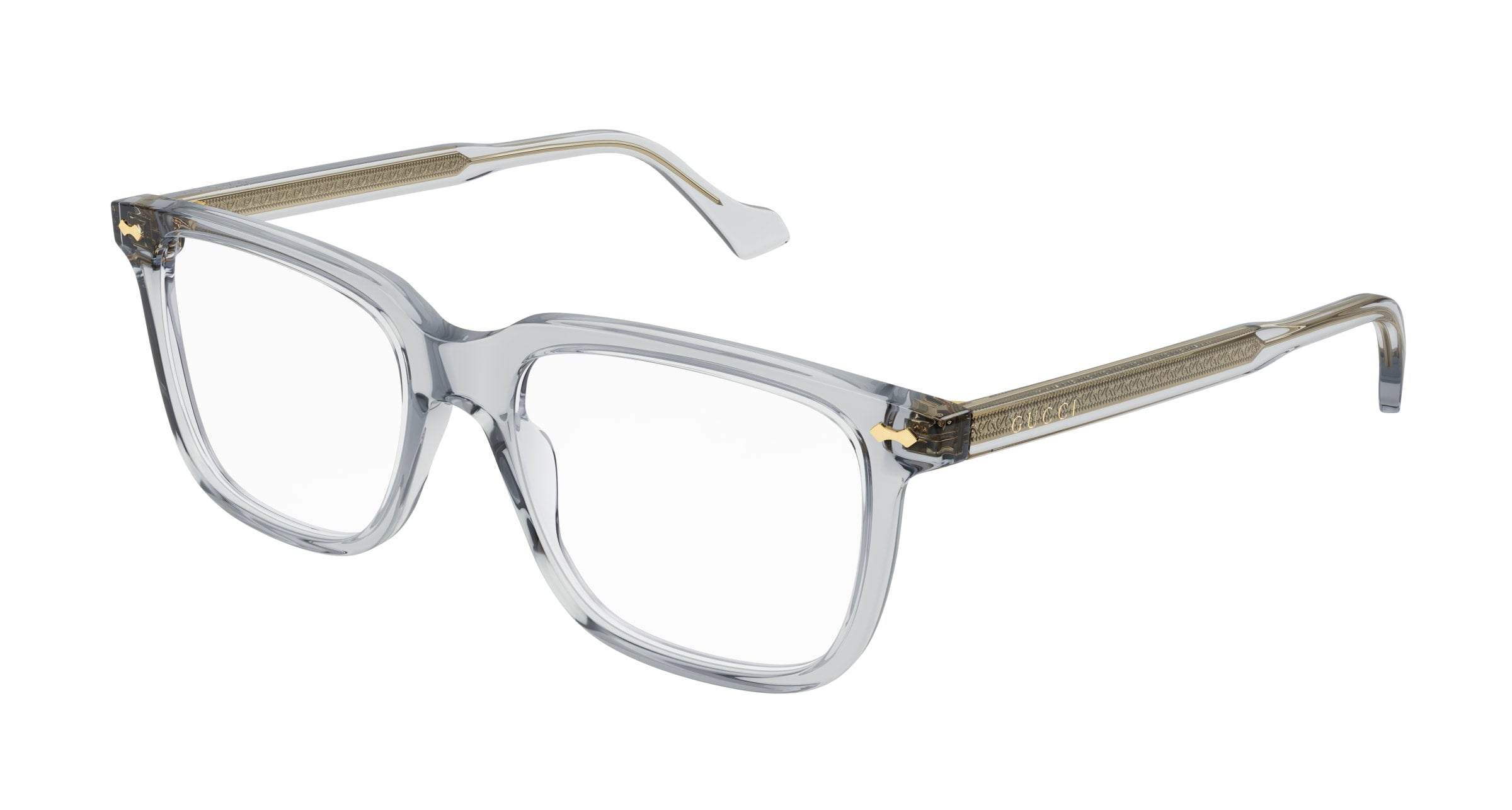 Gucci Uomo Gucci GG0737O 010 Montature da vista Acetato Grigio Trasparente Squadrata Gucci Uomo Gucci GG0737O 010 Montature da vista Acetato Grigio Trasparente Squadrata