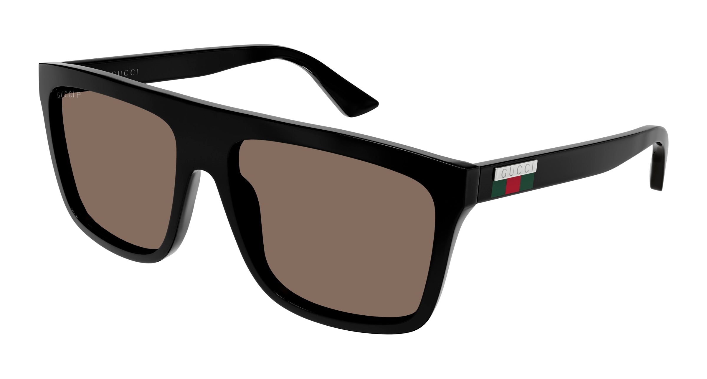 Gucci Uomo Gucci GG0748S 005 Occhiali da sole Iniettato Nero Marrone Squadrata Gucci Uomo Gucci GG0748S 005 Occhiali da sole Iniettato Nero Marrone Squadrata