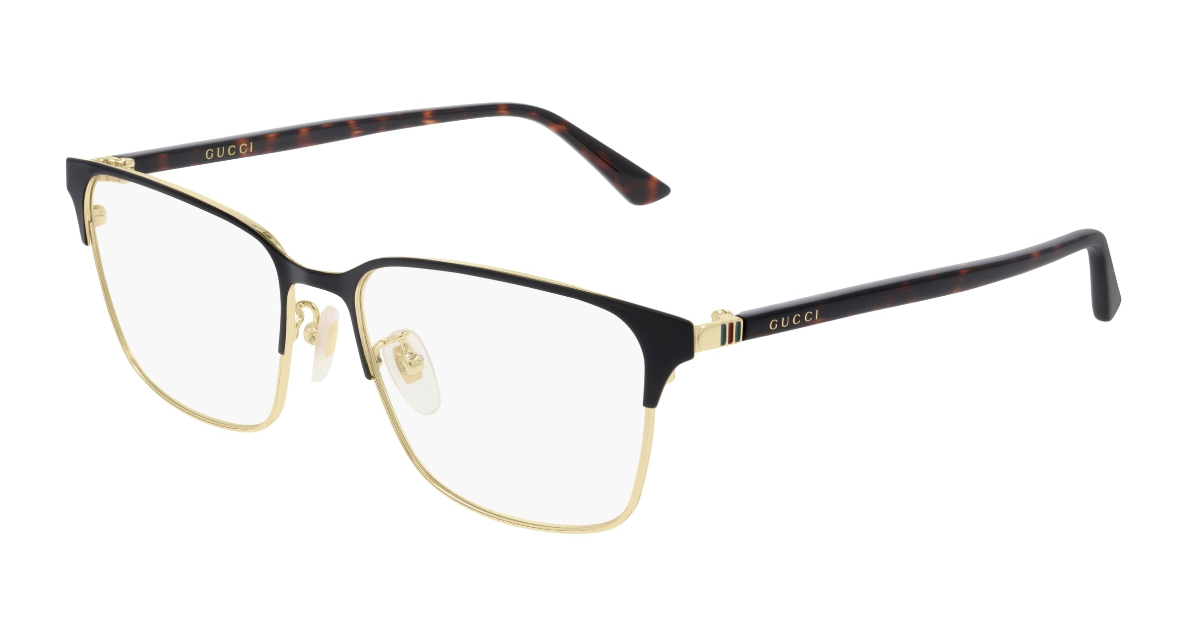 Gucci Uomo Gucci GG0756OA 002 Montature da vista Metallo Oro Squadrata