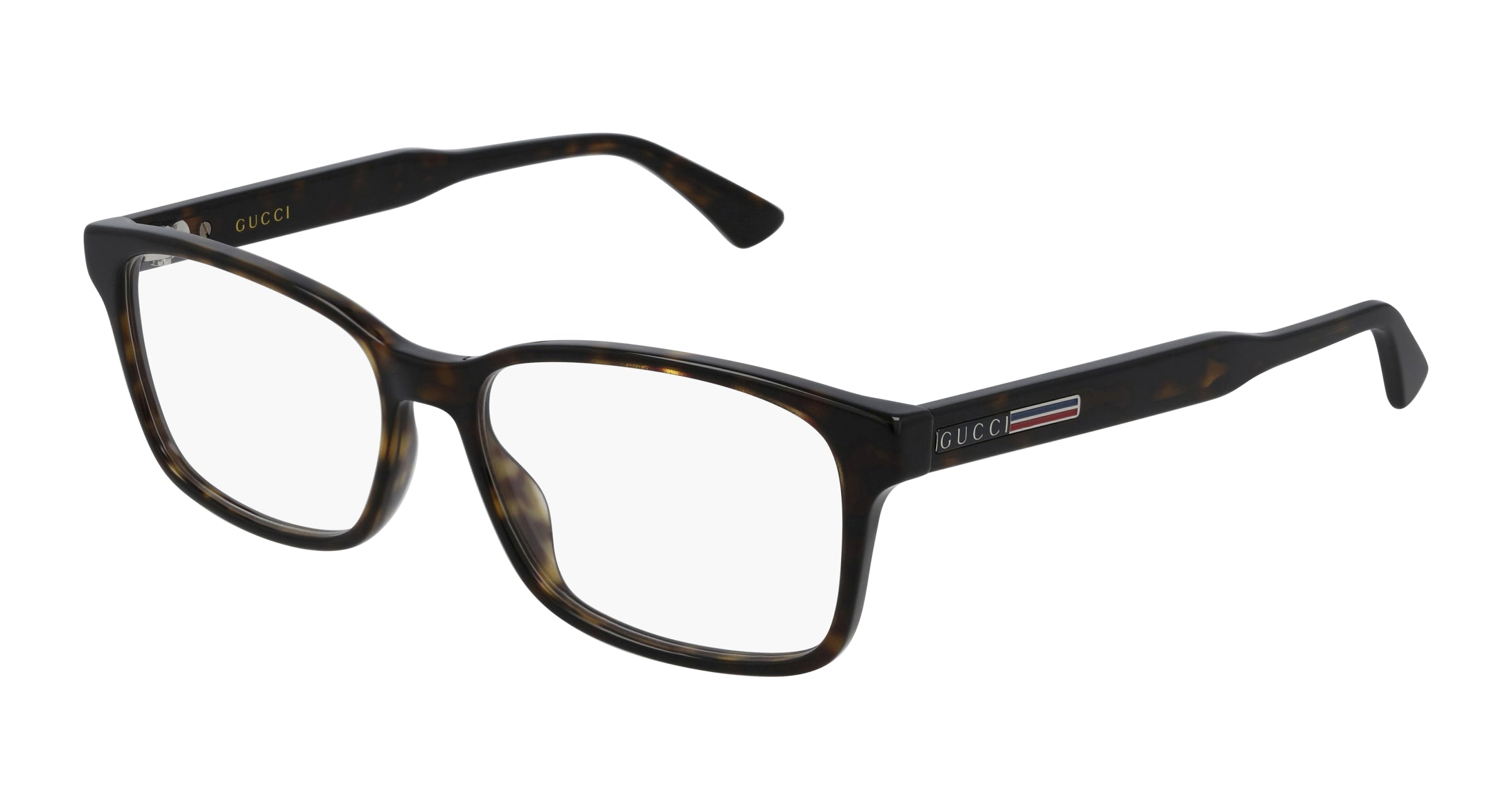 Gucci Uomo Gucci GG0826O 005 Montature da vista Acetato Havana Squadrata Gucci Uomo Gucci GG0826O 005 Montature da vista Acetato Havana Squadrata
