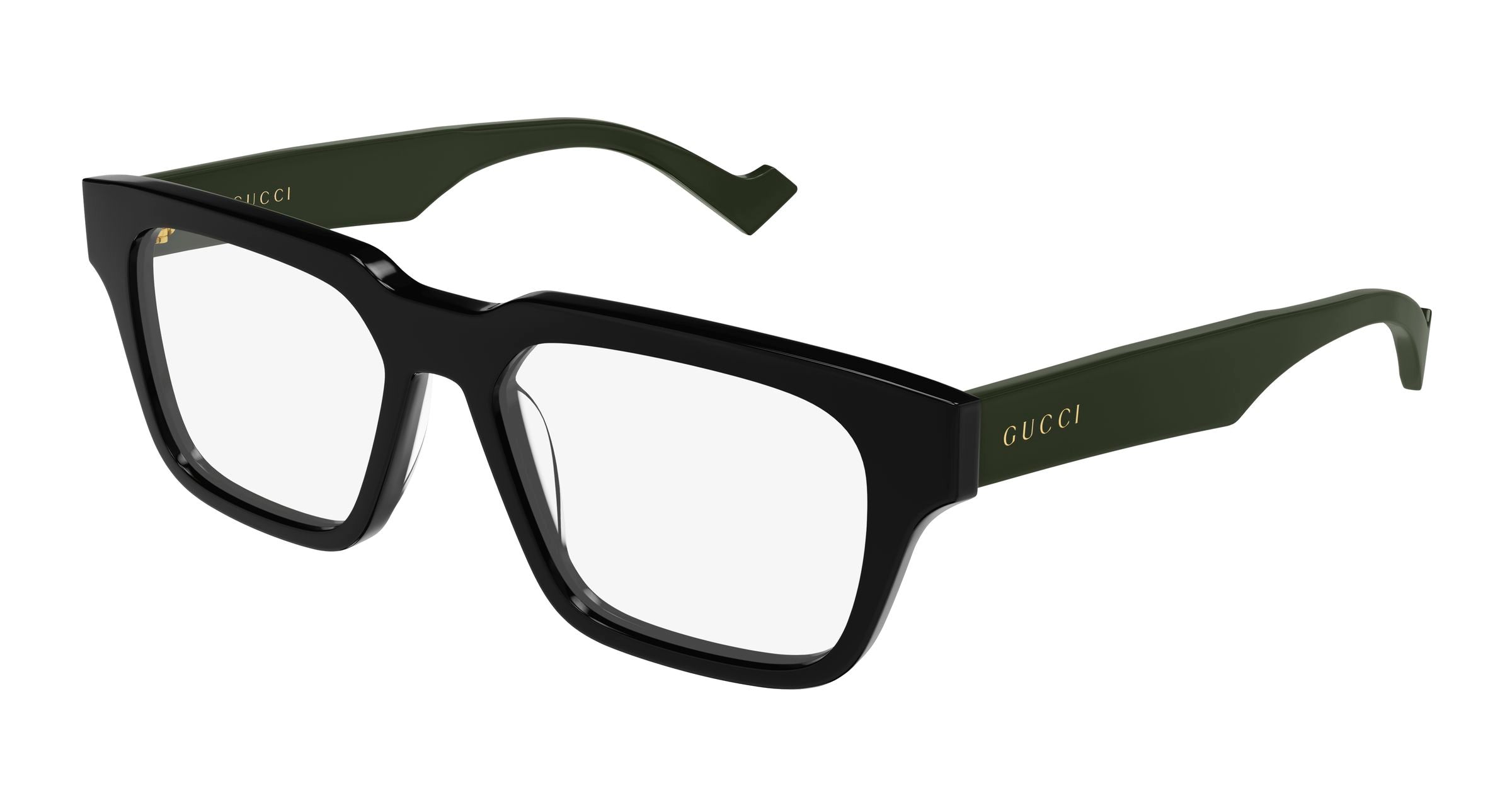 Gucci Uomo Gucci GG0963O 005 Montature da vista Acetato Nero Squadrata