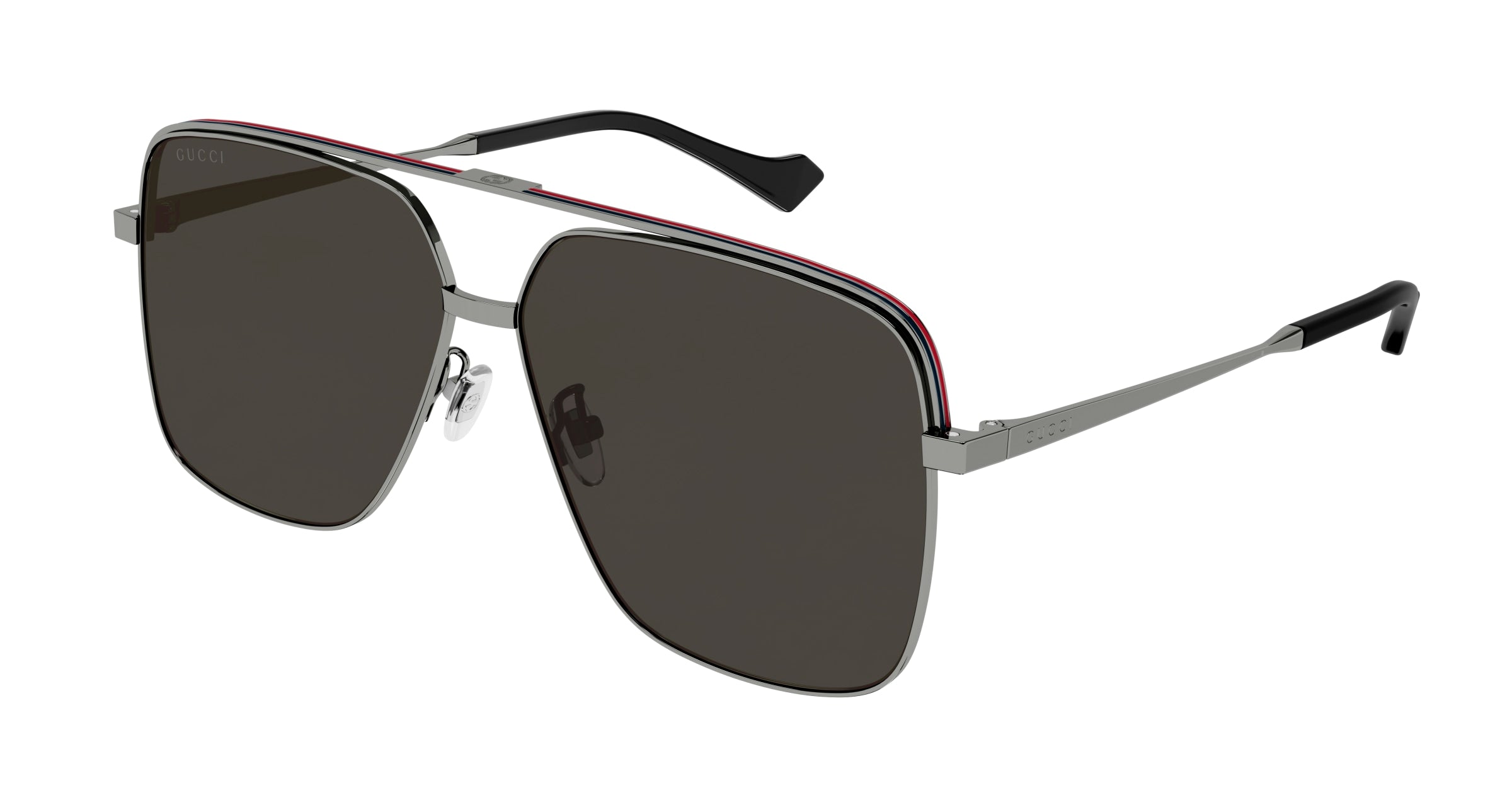 Gucci Uomo Gucci GG1099SA 001 Occhiali da sole Metallo Rutenio Grigio Pilot Gucci Uomo Gucci GG1099SA 001 Occhiali da sole Metallo Rutenio Grigio Pilot