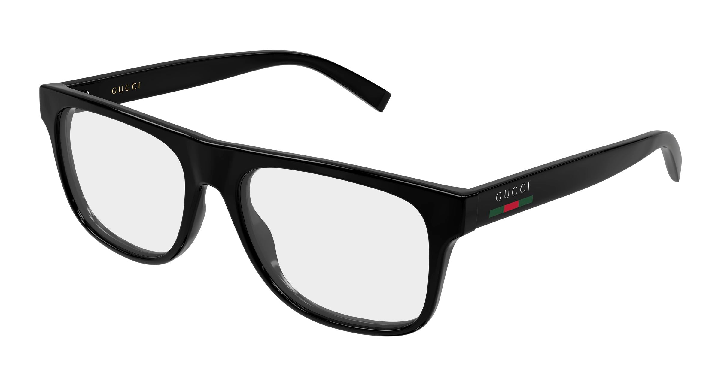 Gucci Uomo Gucci GG1117ON 001 Montature da vista Iniettato Nero Trasparente Squadrata