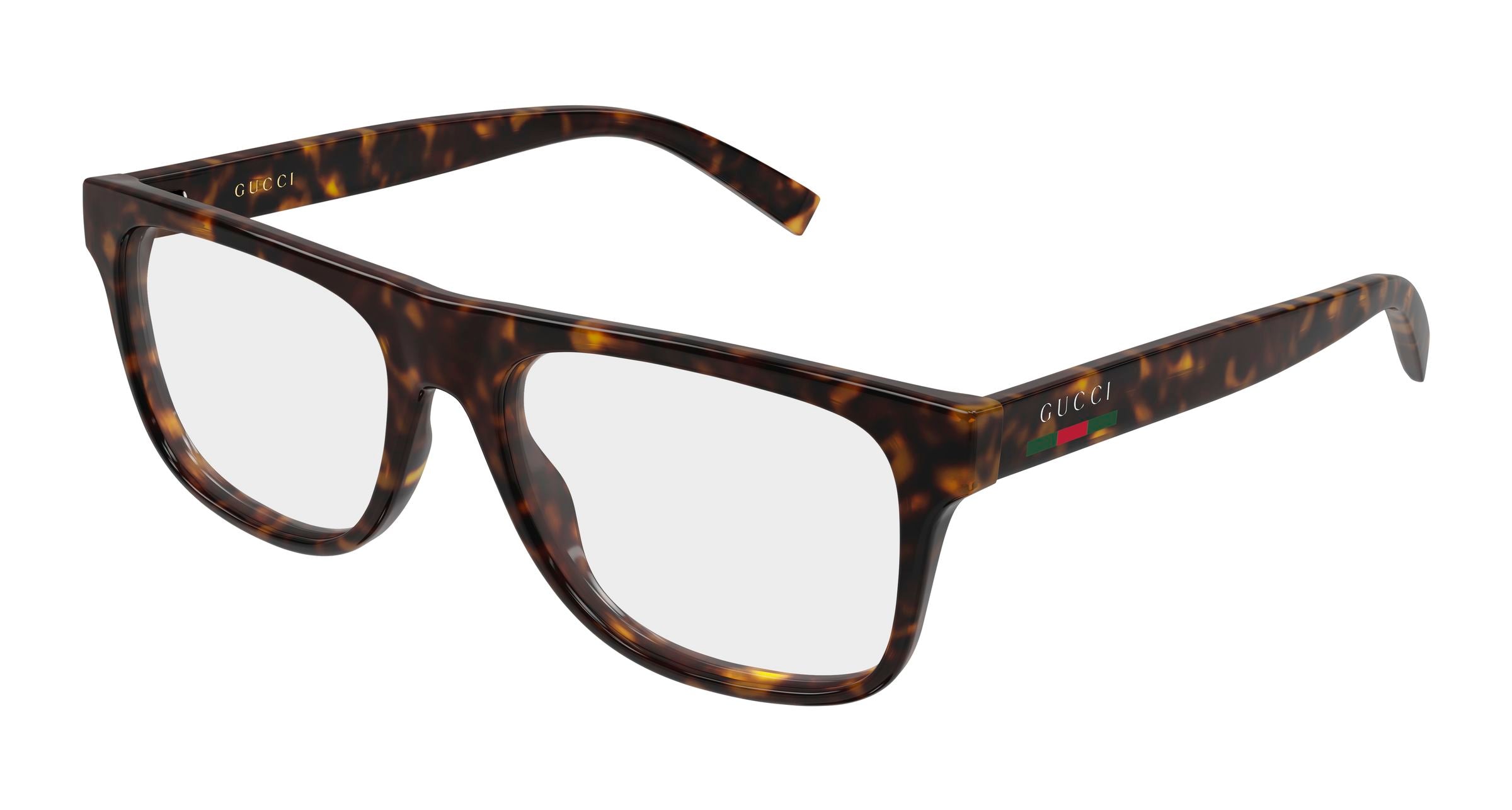 Gucci Uomo Gucci GG1117ON 002 Montature da vista Iniettato Havana Trasparente Squadrata Gucci Uomo Gucci GG1117ON 002 Montature da vista Iniettato Havana Trasparente Squadrata