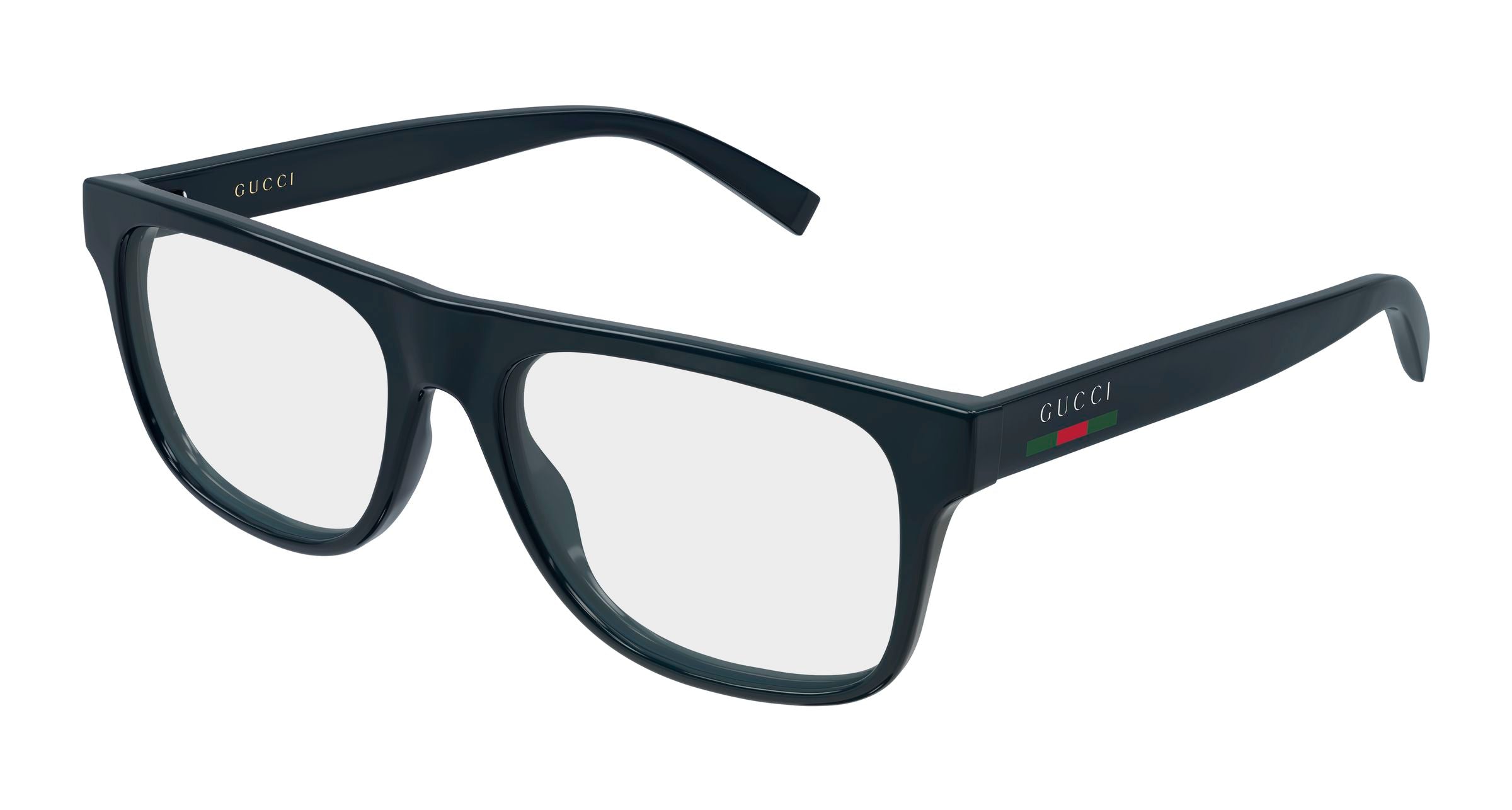 Gucci Uomo Gucci GG1117ON 005 Montature da vista Iniettato Blu Trasparente Squadrata