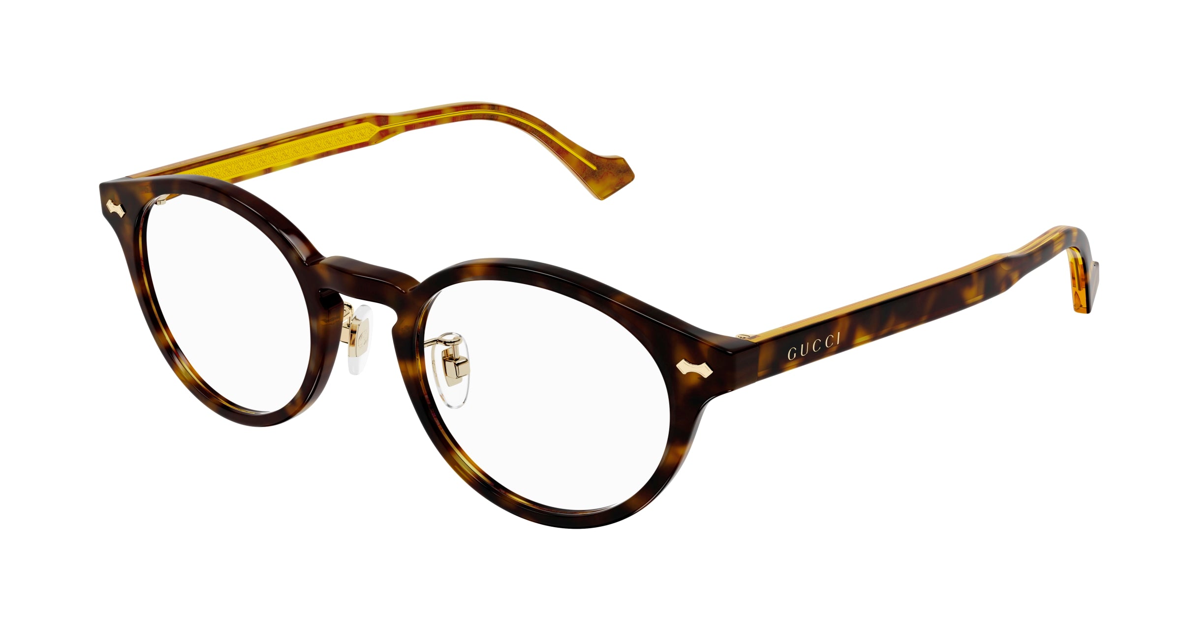 Gucci Uomo Gucci GG1127OJ 002 Montature da vista Plastica Havana Rotonda Gucci Uomo Gucci GG1127OJ 002 Montature da vista Plastica Havana Rotonda