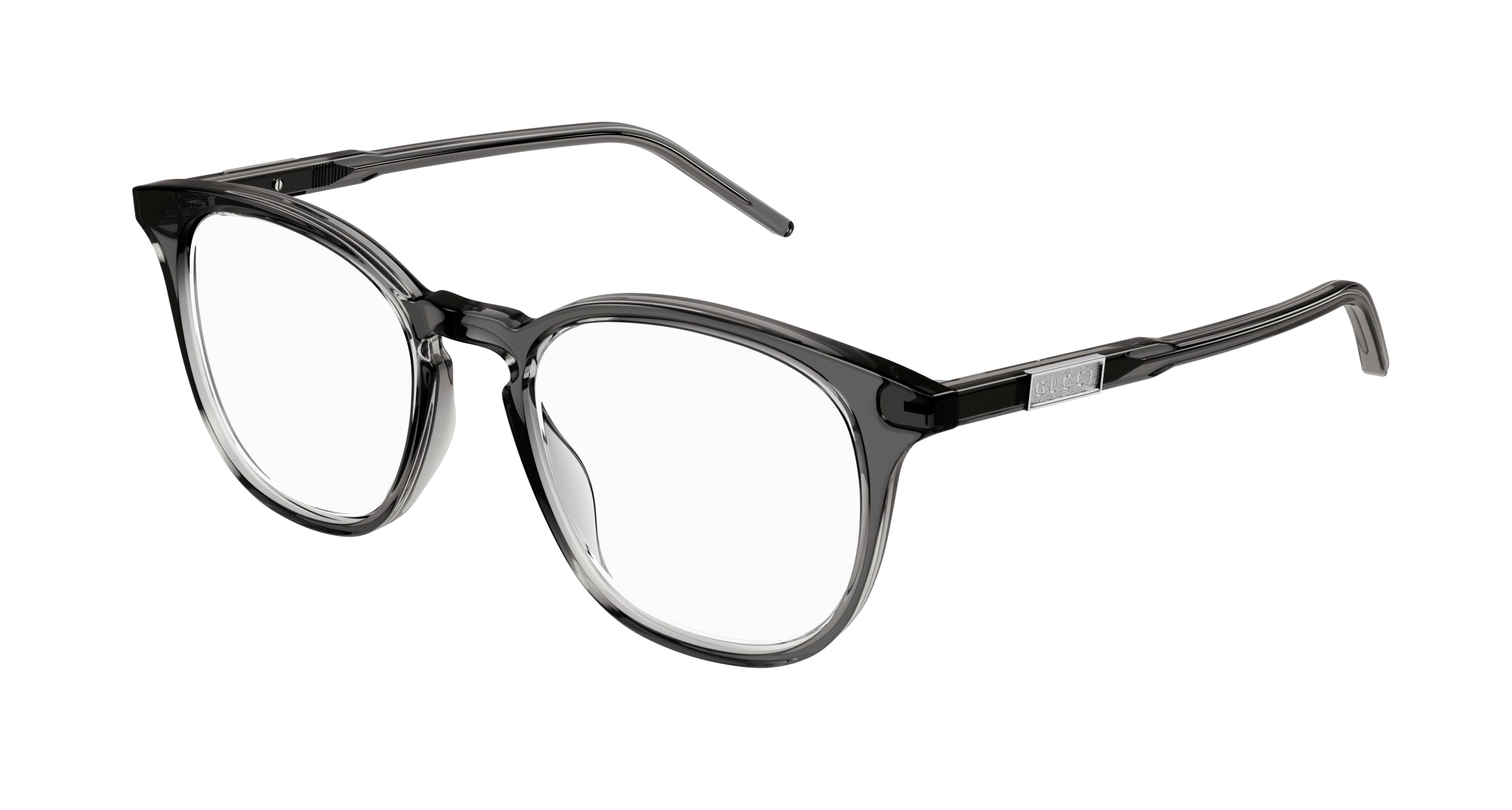Gucci Uomo Gucci GG1157O 005 Montature da vista Acetato Grigio Rotonda Gucci Uomo Gucci GG1157O 005 Montature da vista Acetato Grigio Rotonda
