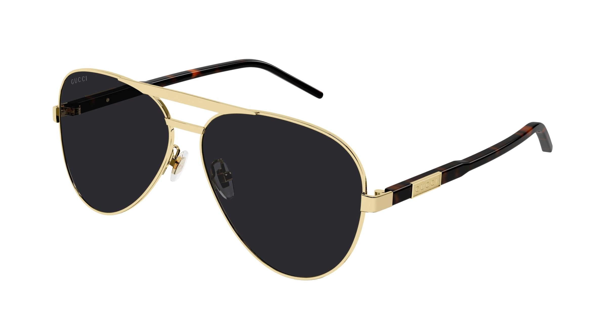 Gucci Uomo Gucci GG1163S 001 Occhiali da sole Metallo Oro Grigio Pilot Normale Gucci Uomo Gucci GG1163S 001 Occhiali da sole Metallo Oro Grigio Pilot Normale