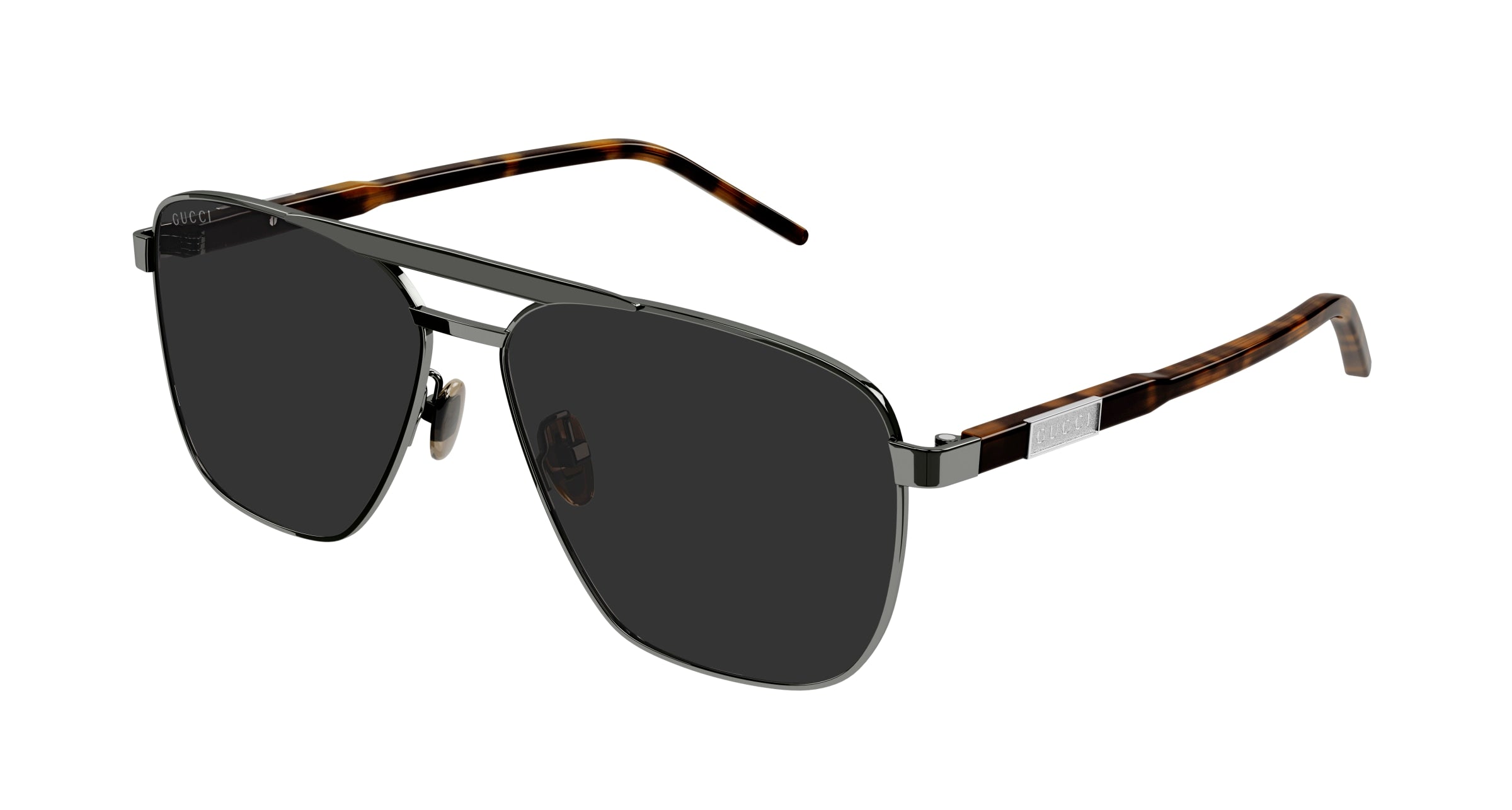 Gucci Uomo Gucci GG1164S 001 Occhiali da sole Metallo Rutenio Grigio Squadrata Normale Gucci Uomo Gucci GG1164S 001 Occhiali da sole Metallo Rutenio Grigio Squadrata Normale