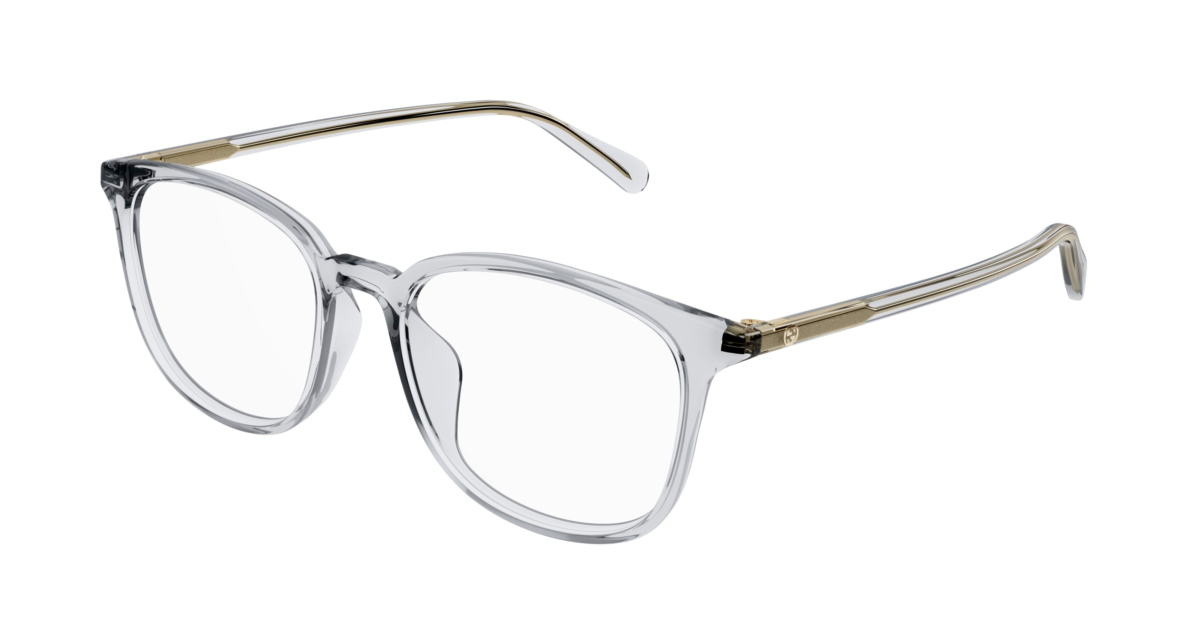 Gucci Uomo Gucci GG1230OA 003 Montature da vista Plastica Grigio Squadrata