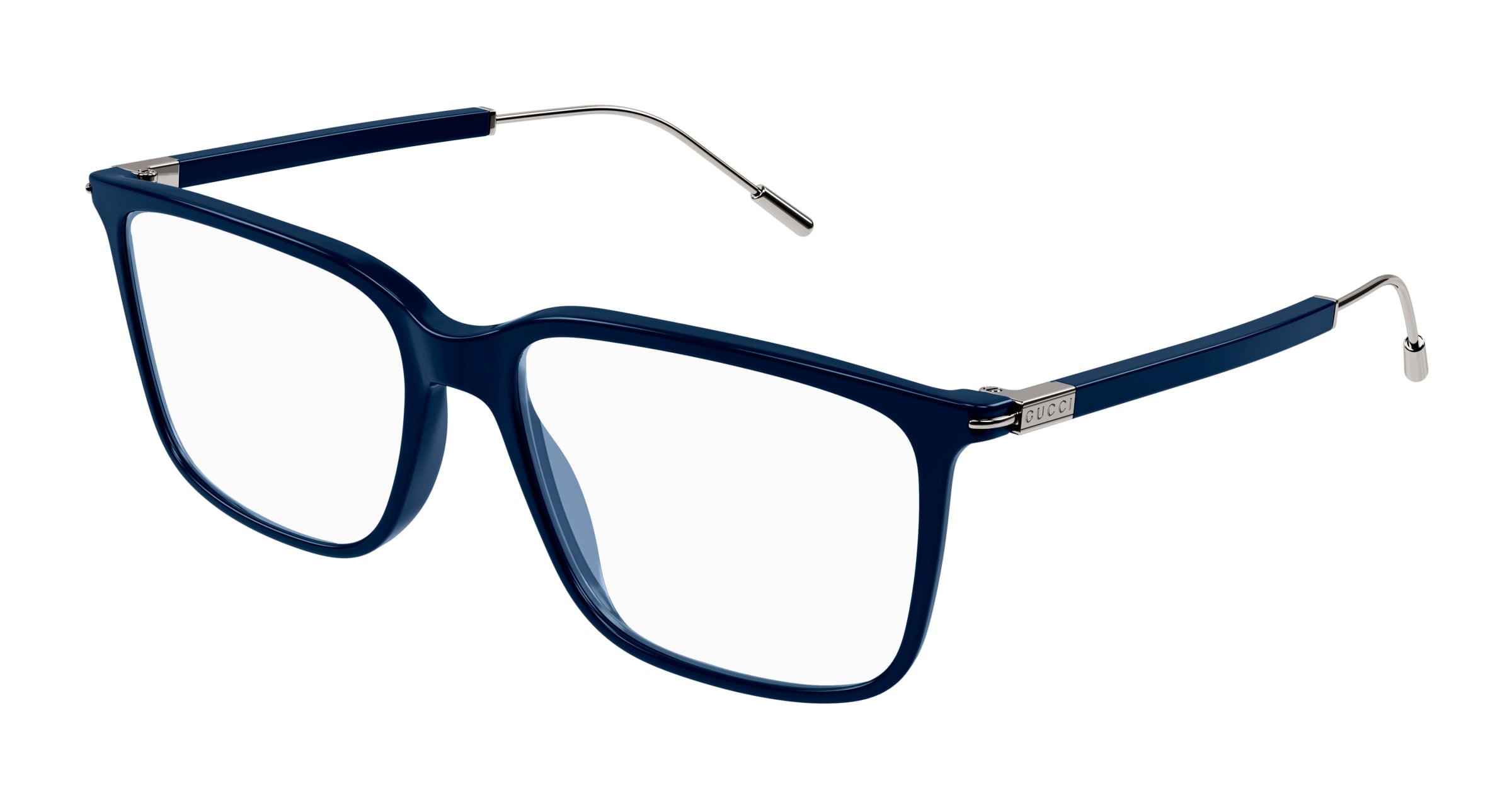 Gucci Uomo Gucci GG1273O 003 Montature da vista Plastica Blu Squadrata