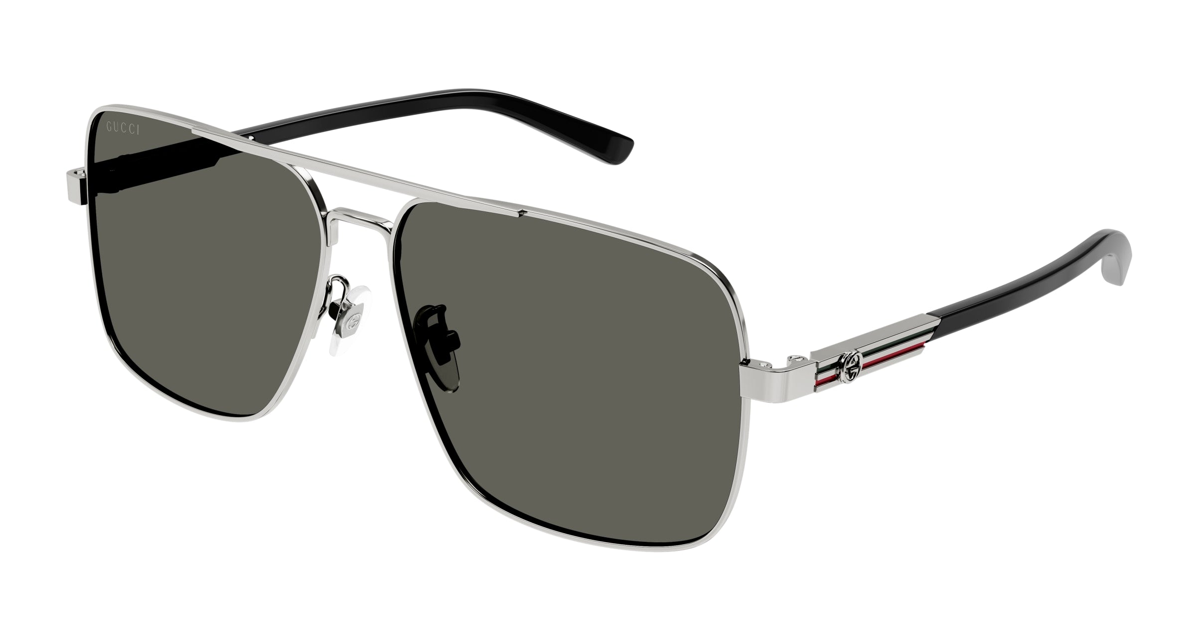 Gucci Uomo Gucci GG1289S 001 Occhiali da sole Metallo Rutenio Squadrata Gucci Uomo Gucci GG1289S 001 Occhiali da sole Metallo Rutenio Squadrata