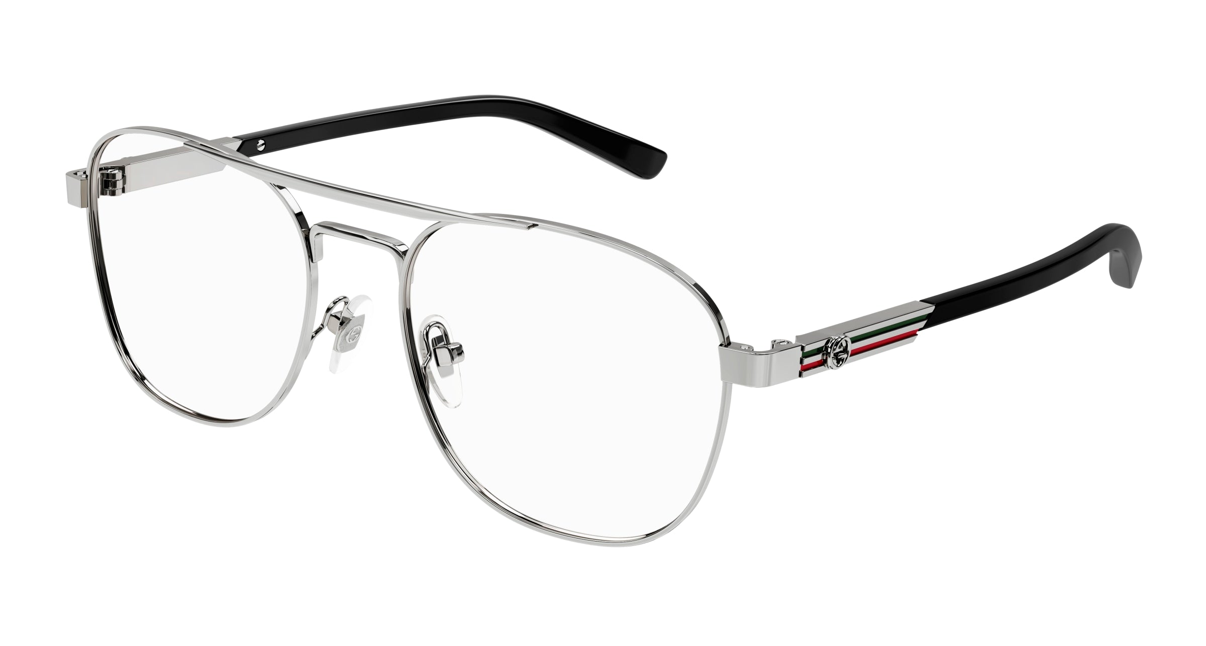 Gucci Uomo Gucci GG1290O 001 Montature da vista Metallo Rutenio Pilot Gucci Uomo Gucci GG1290O 001 Montature da vista Metallo Rutenio Pilot