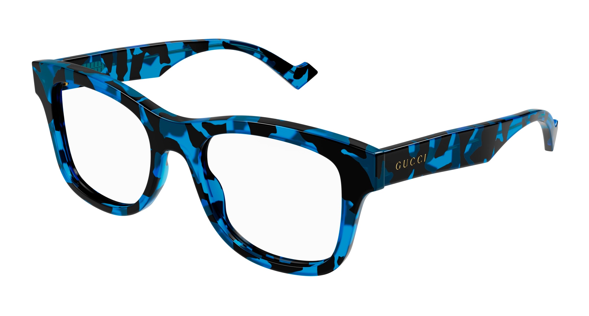 Gucci Uomo Gucci GG1332O 006 Montature da vista Acetato Blu Squadrata Gucci Uomo Gucci GG1332O 006 Montature da vista Acetato Blu Squadrata