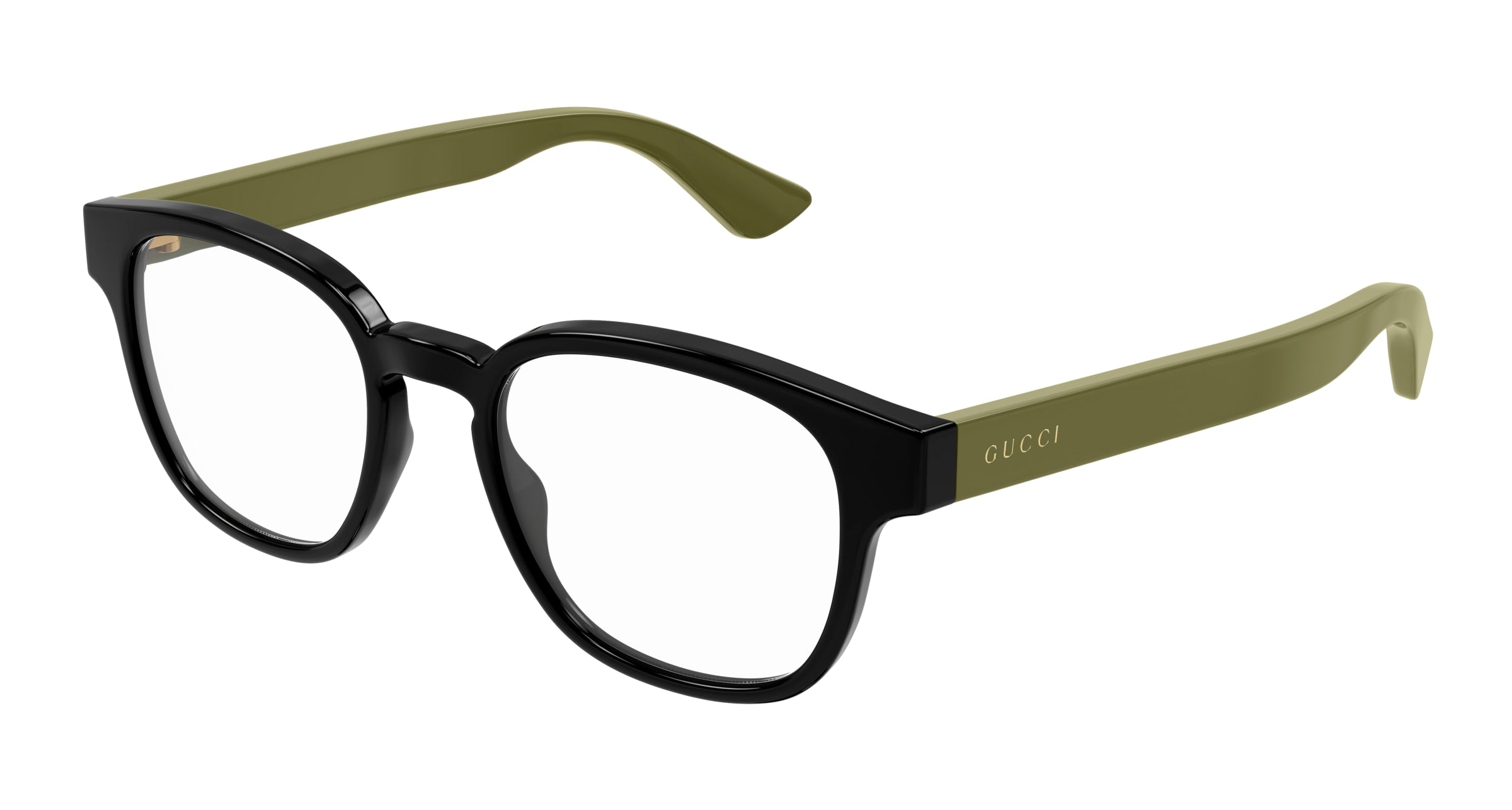 Gucci Uomo Gucci GG1343O 007 Montature da vista Iniettato Nero Trasparente Rotonda