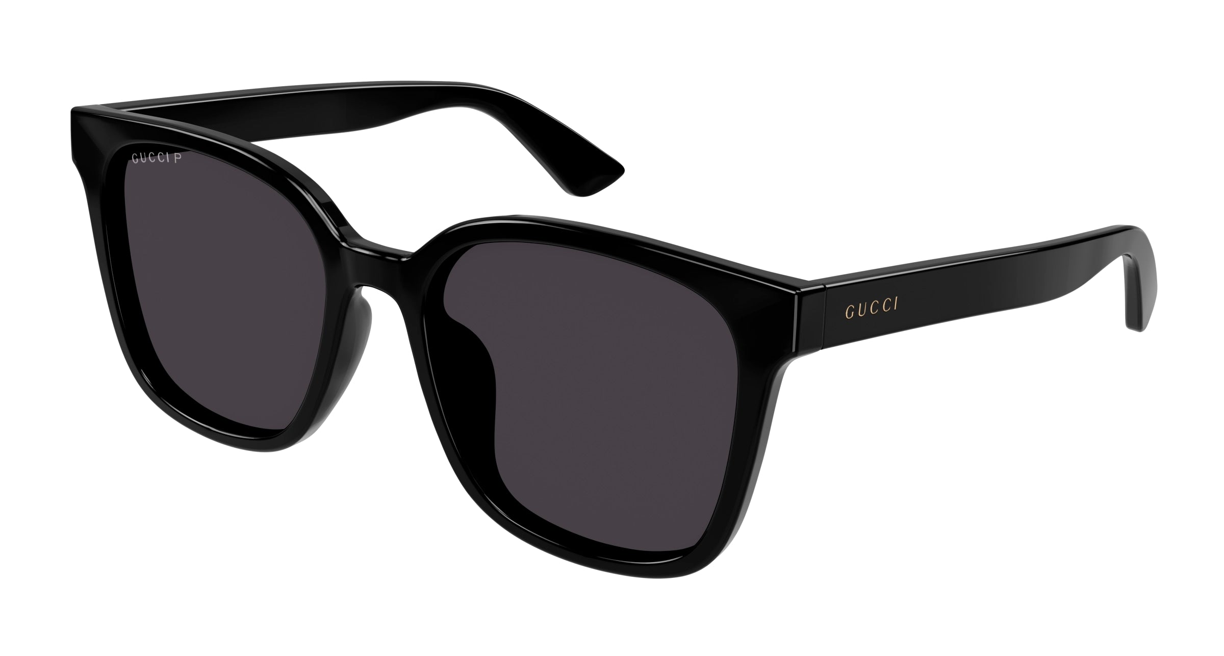 Gucci Uomo Gucci GG1346SK 002 Occhiali da sole Plastica Nero Marrone Squadrata Polarizzata