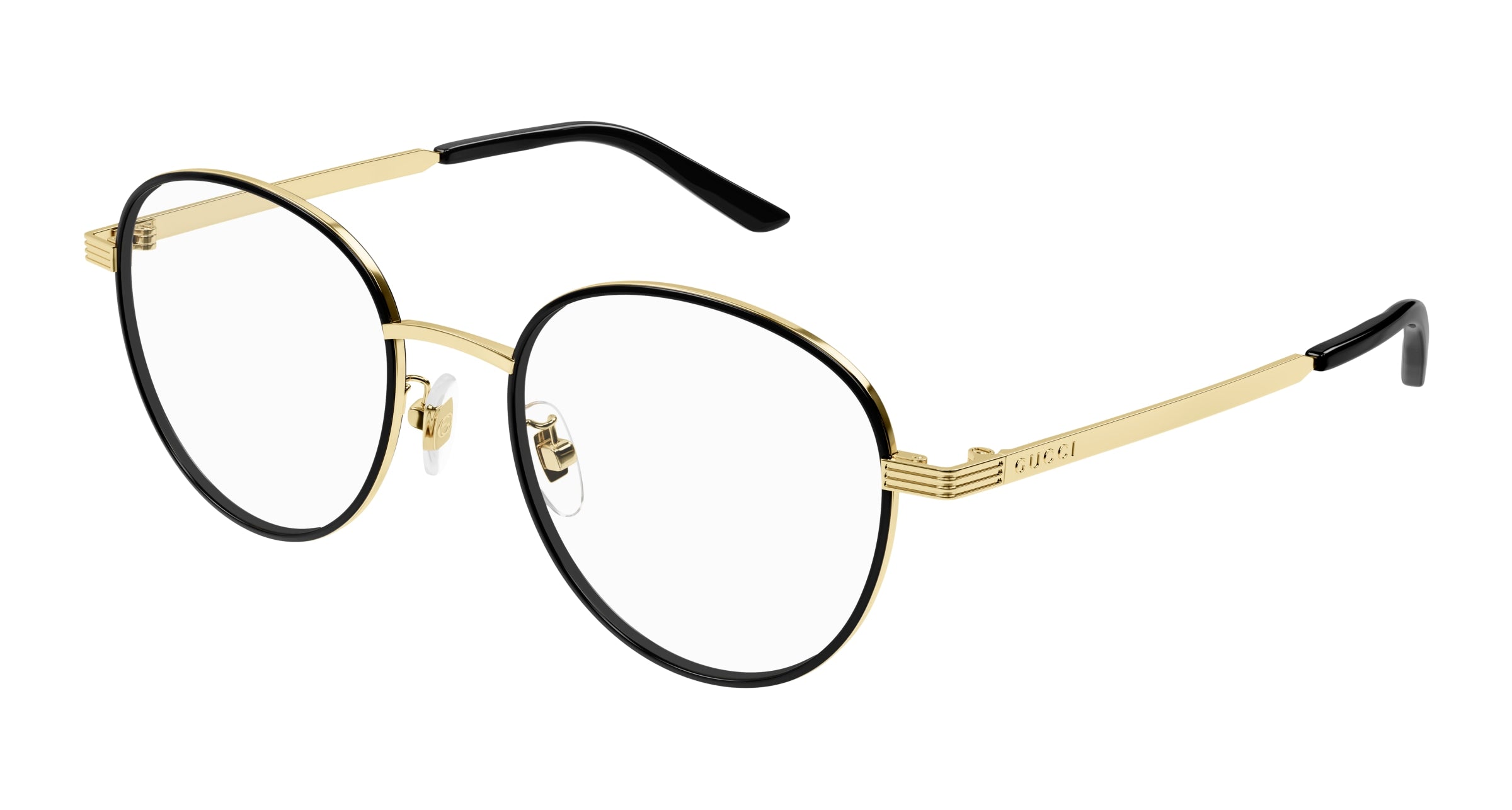 Gucci Uomo Gucci GG1353OA 001 Montature da vista Metallo Oro Rotonda