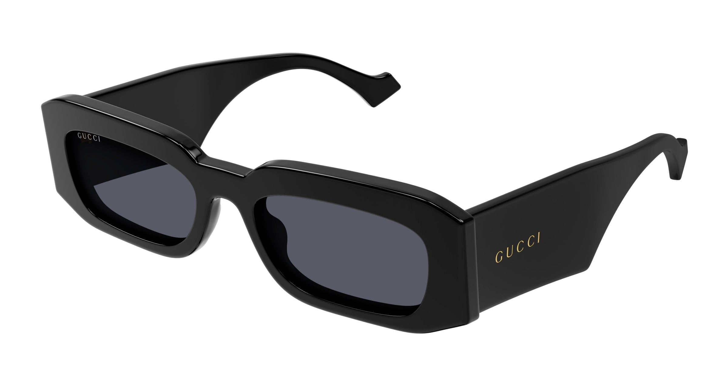 Gucci Uomo Gucci GG1426S 001 Occhiali da sole Acetato Nero Grigio Squadrata Normale