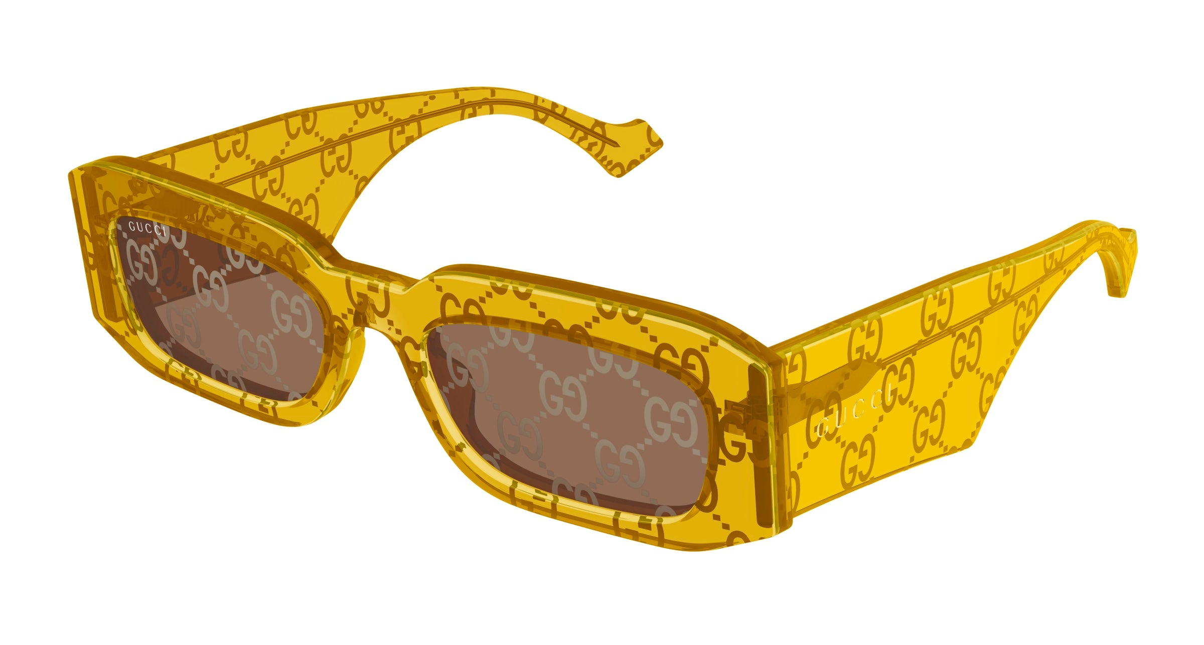 Gucci Uomo Gucci GG1426S 007 Occhiali da sole Acetato Giallo Marrone Squadrata Gucci Uomo Gucci GG1426S 007 Occhiali da sole Acetato Giallo Marrone Squadrata