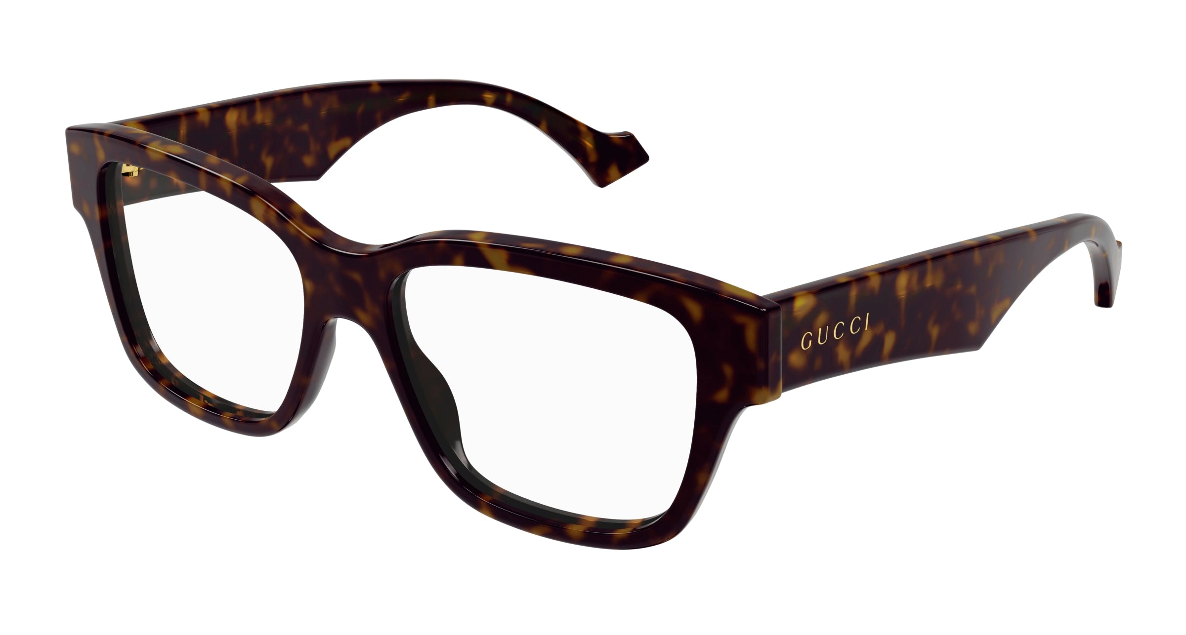 Gucci Uomo Gucci GG1428O 002 Montature da vista Acetato Havana Squadrata Gucci Uomo Gucci GG1428O 002 Montature da vista Acetato Havana Squadrata